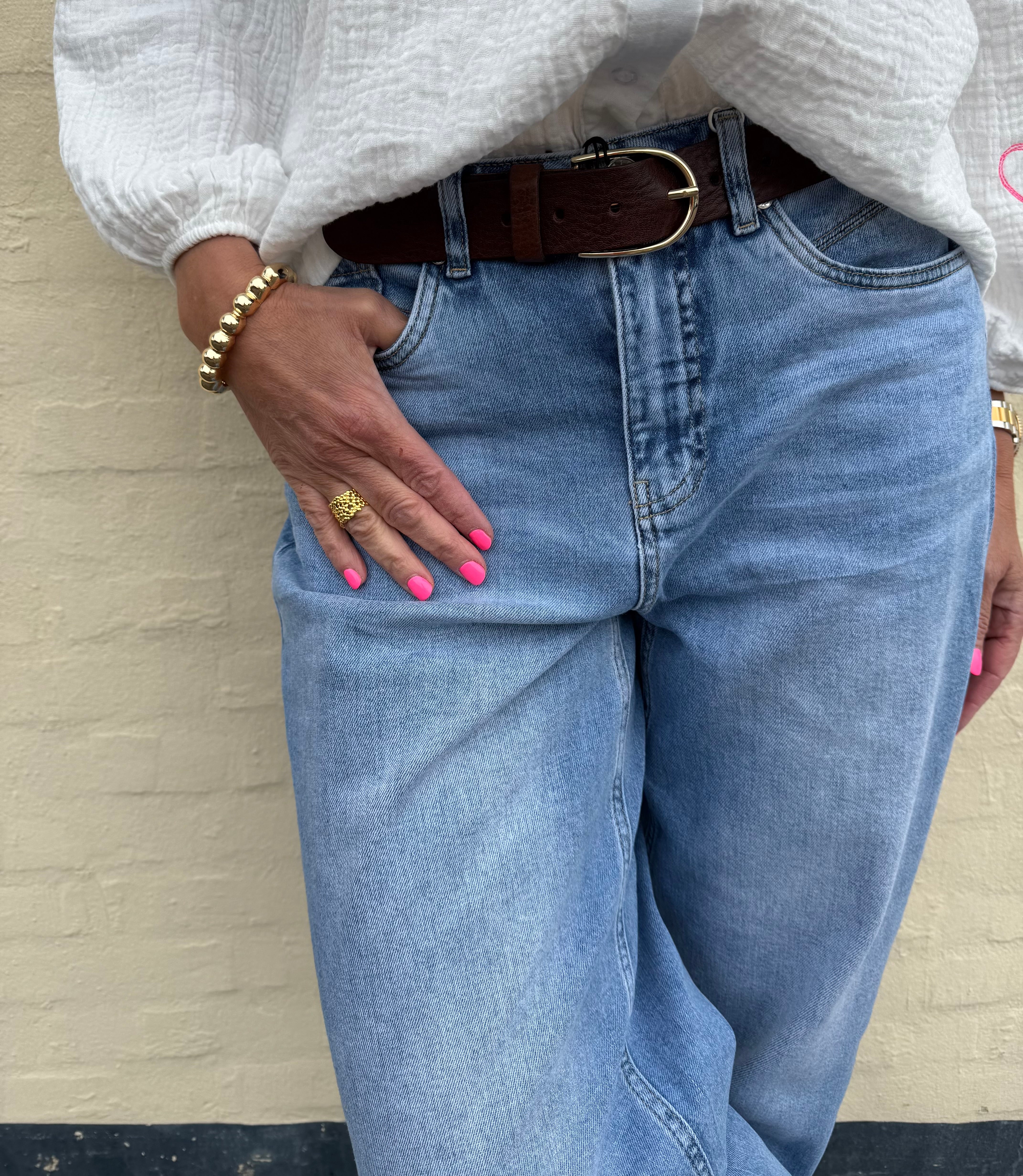 Karlie Barrel High Waist - Authentic Light Blue