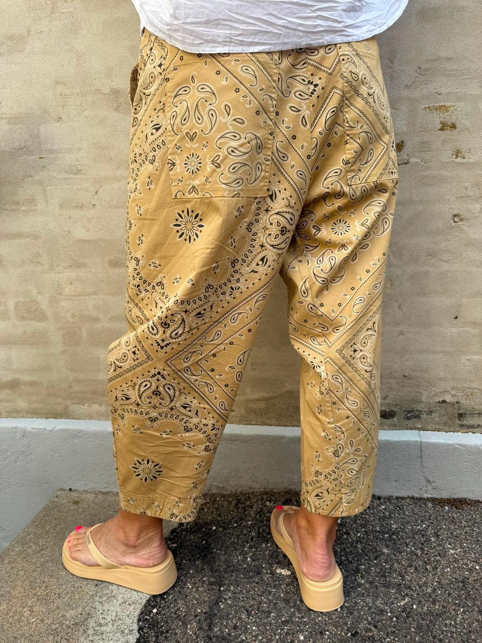 Bandana Pants - Beige