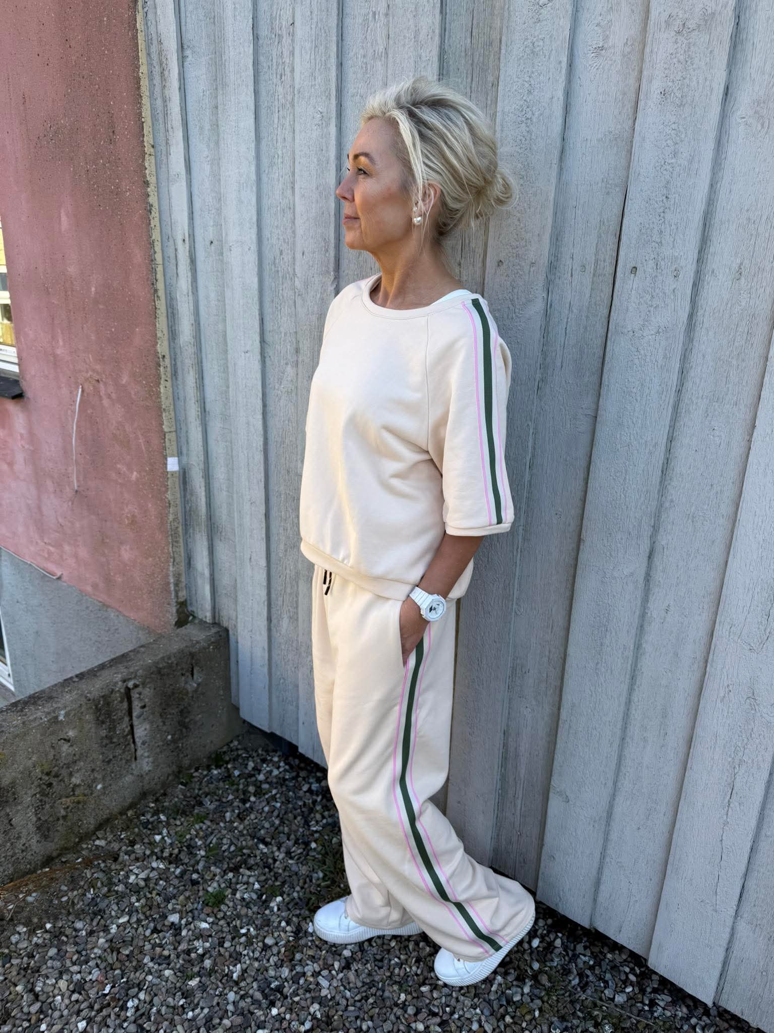 Melany Sweat Tee - Beige