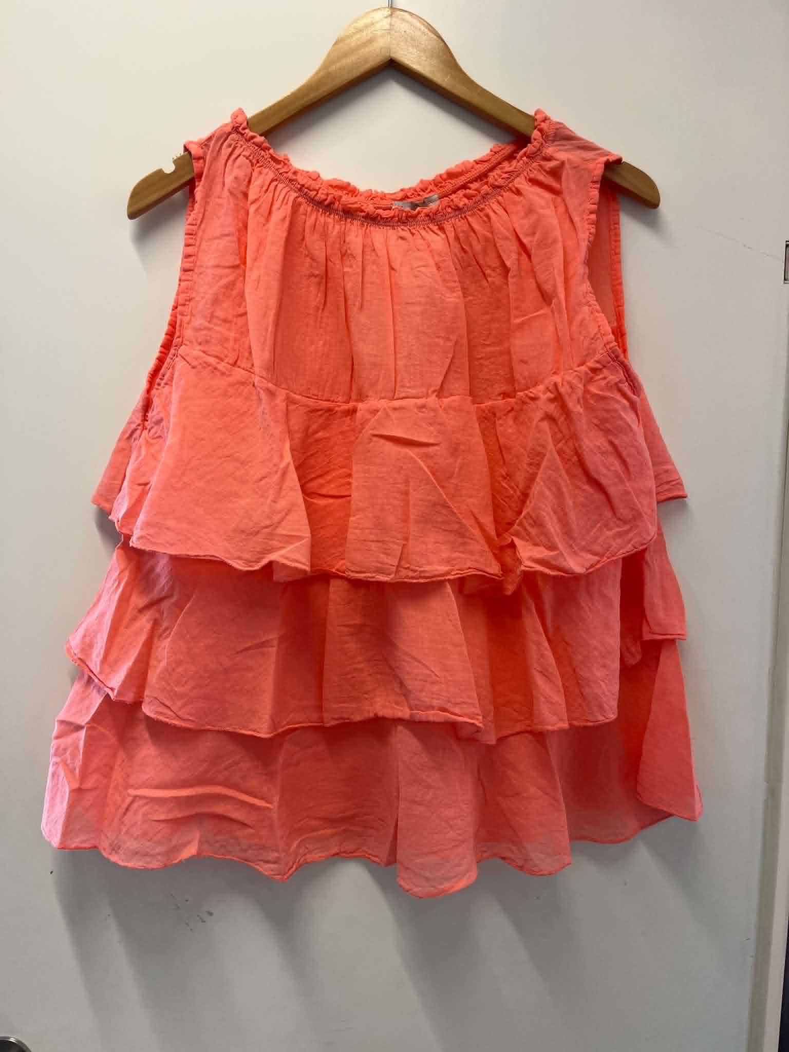 Ruffle Top - Orange