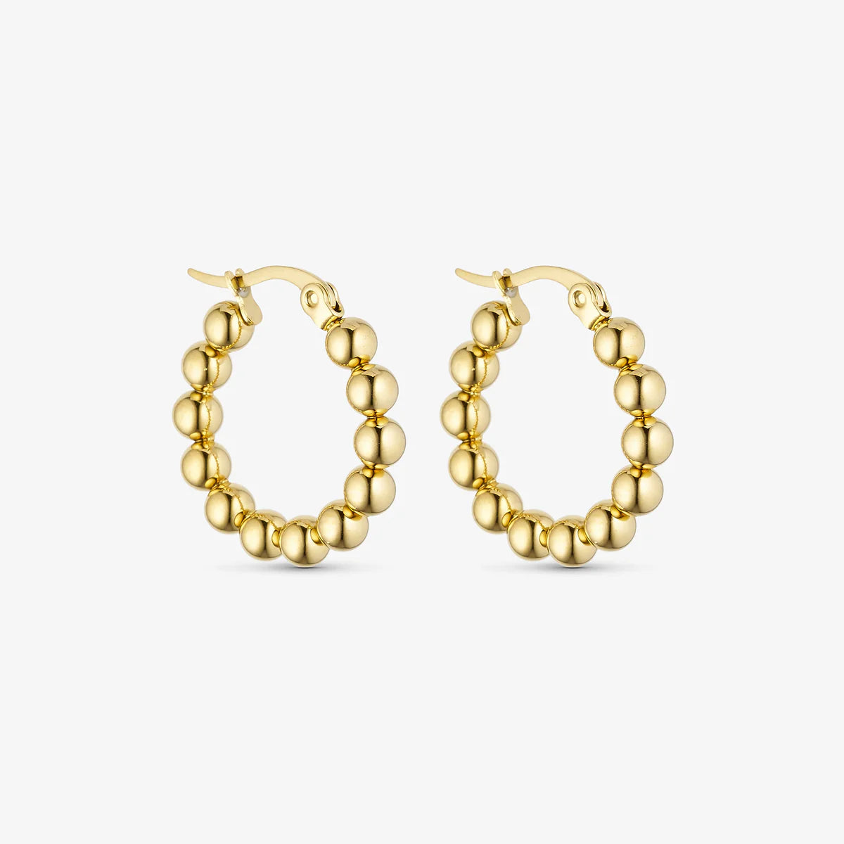 Big Boble Hoops - 18 karat guldbelagt