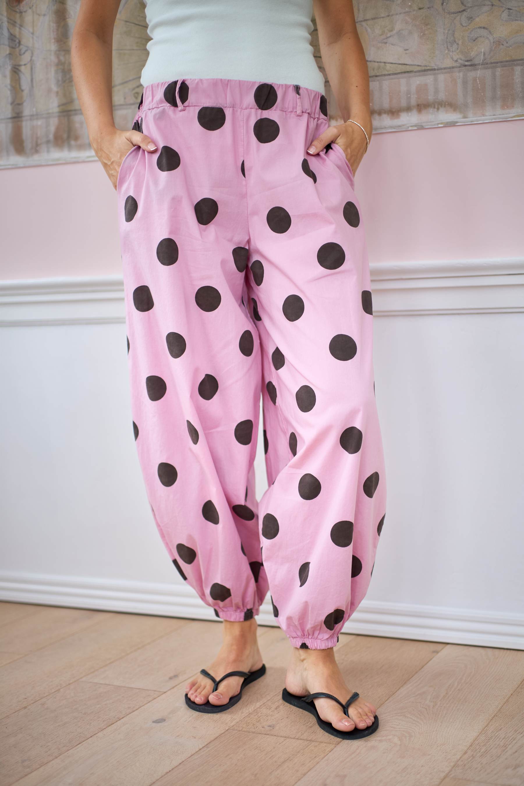 ALLY balloon pant - Rose Dot