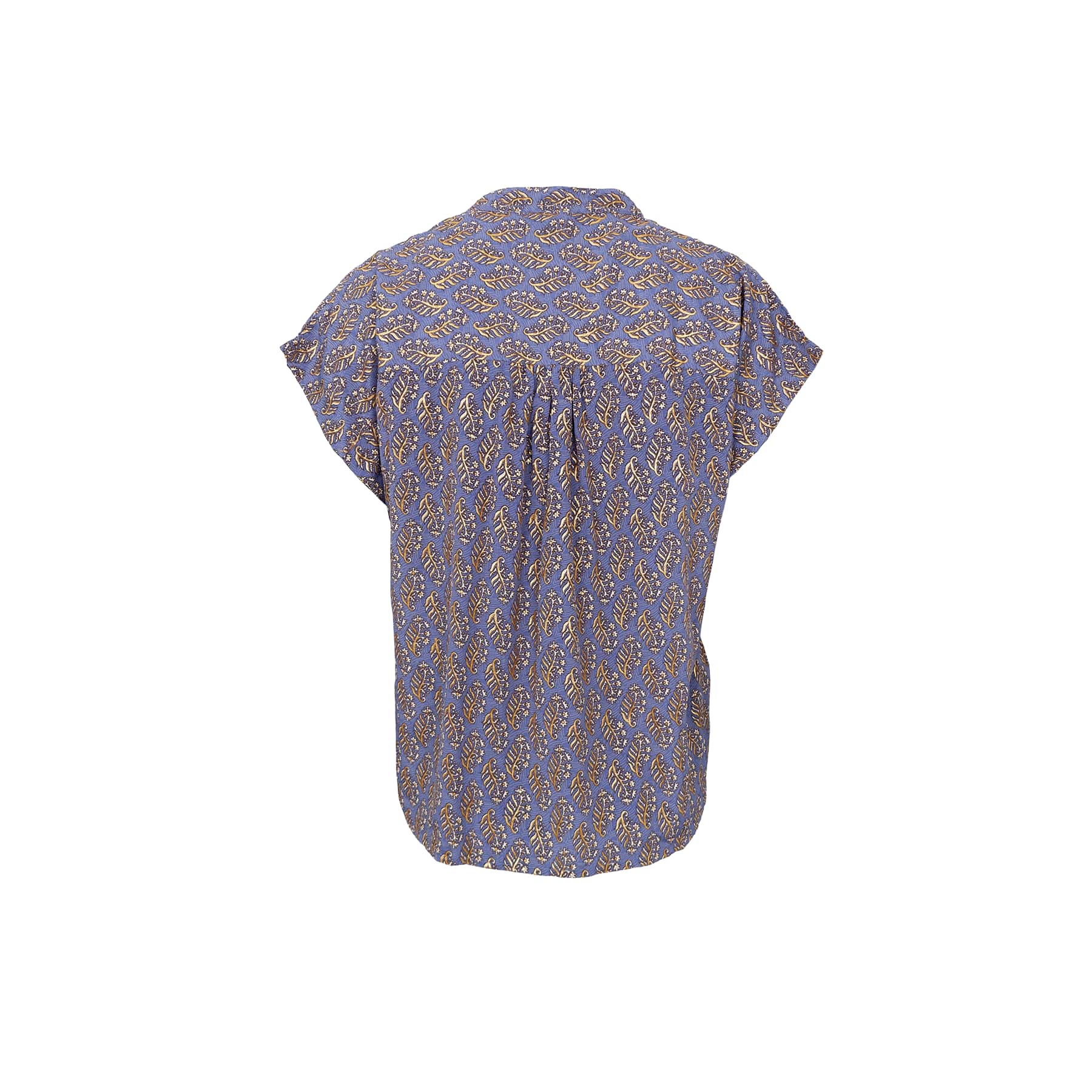LUNA Andrea s/s Blouse - Blue Mist