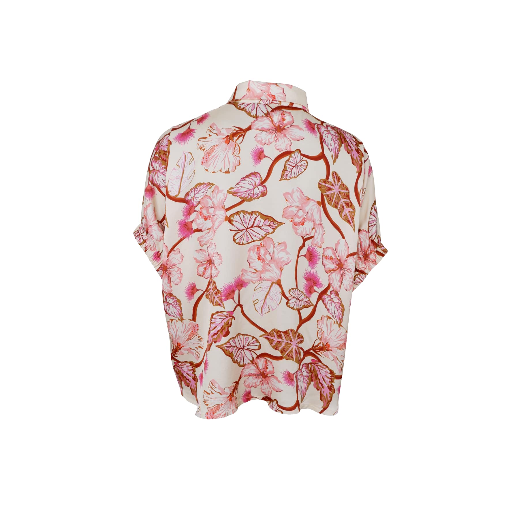 ZELENE Shirt Blouse - Coral