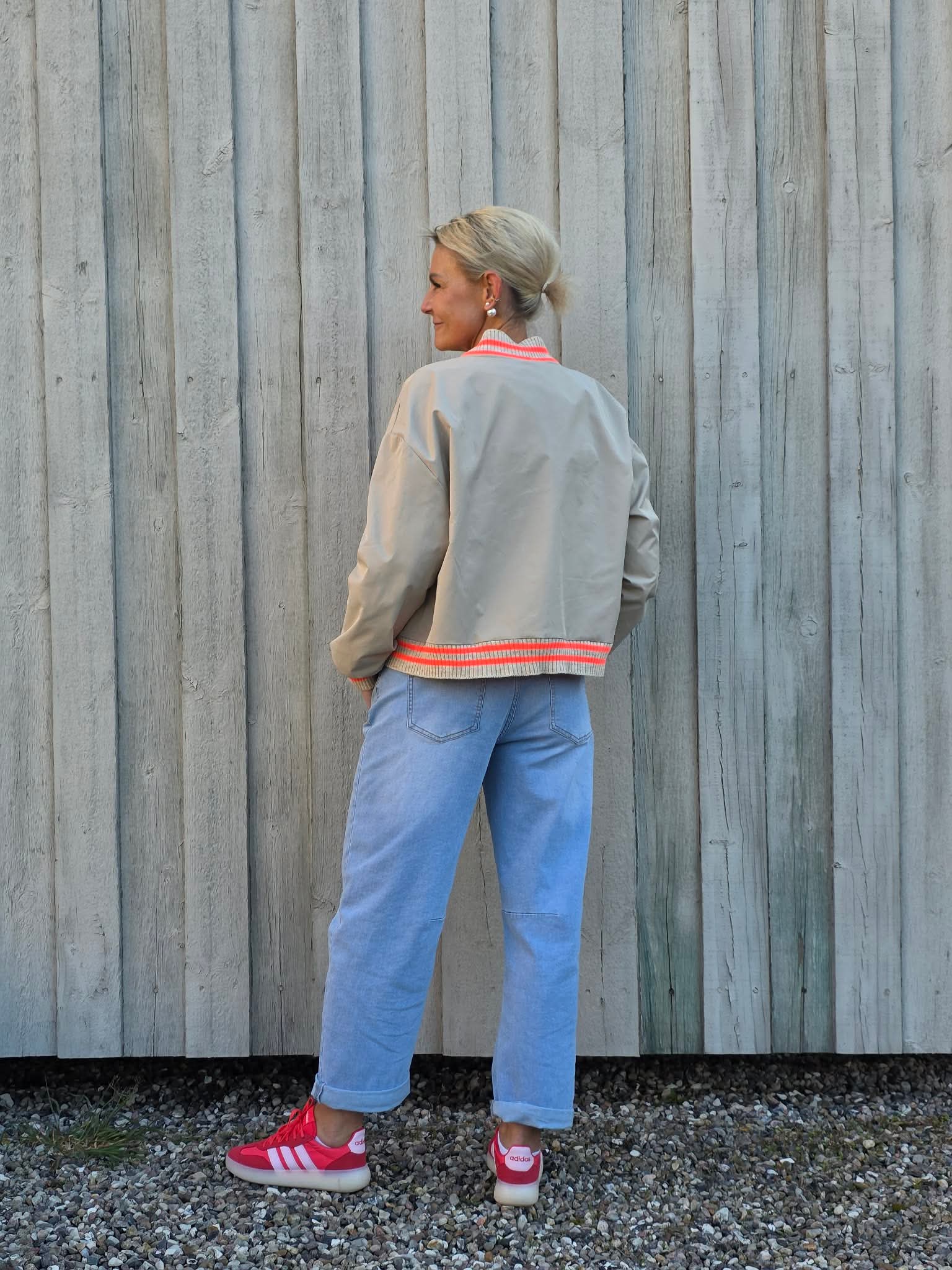 Sandy Bomber Jacket - Beige