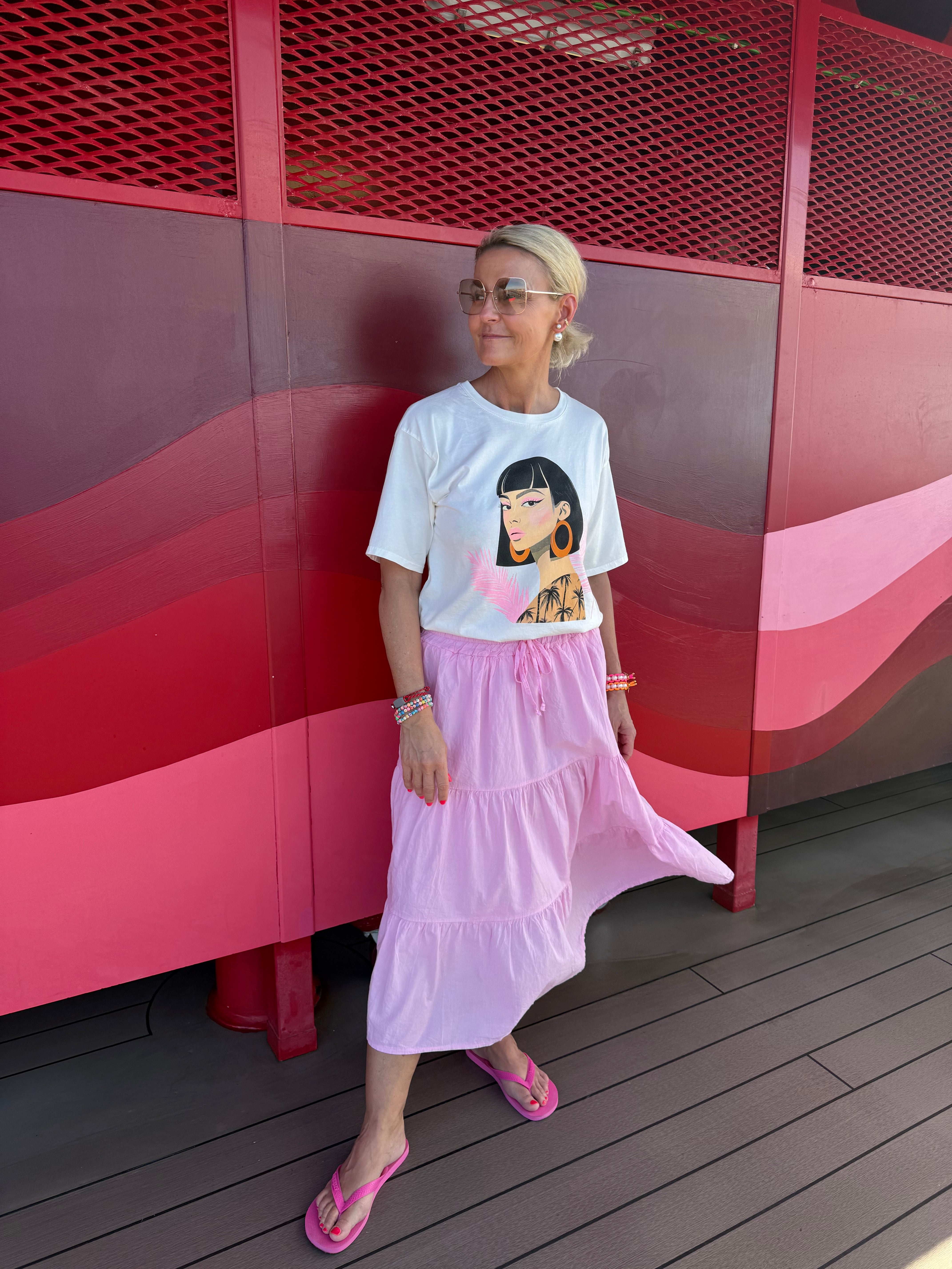 FÖRBESTÄLLNING-Summer Vibe Kjol - Rosa