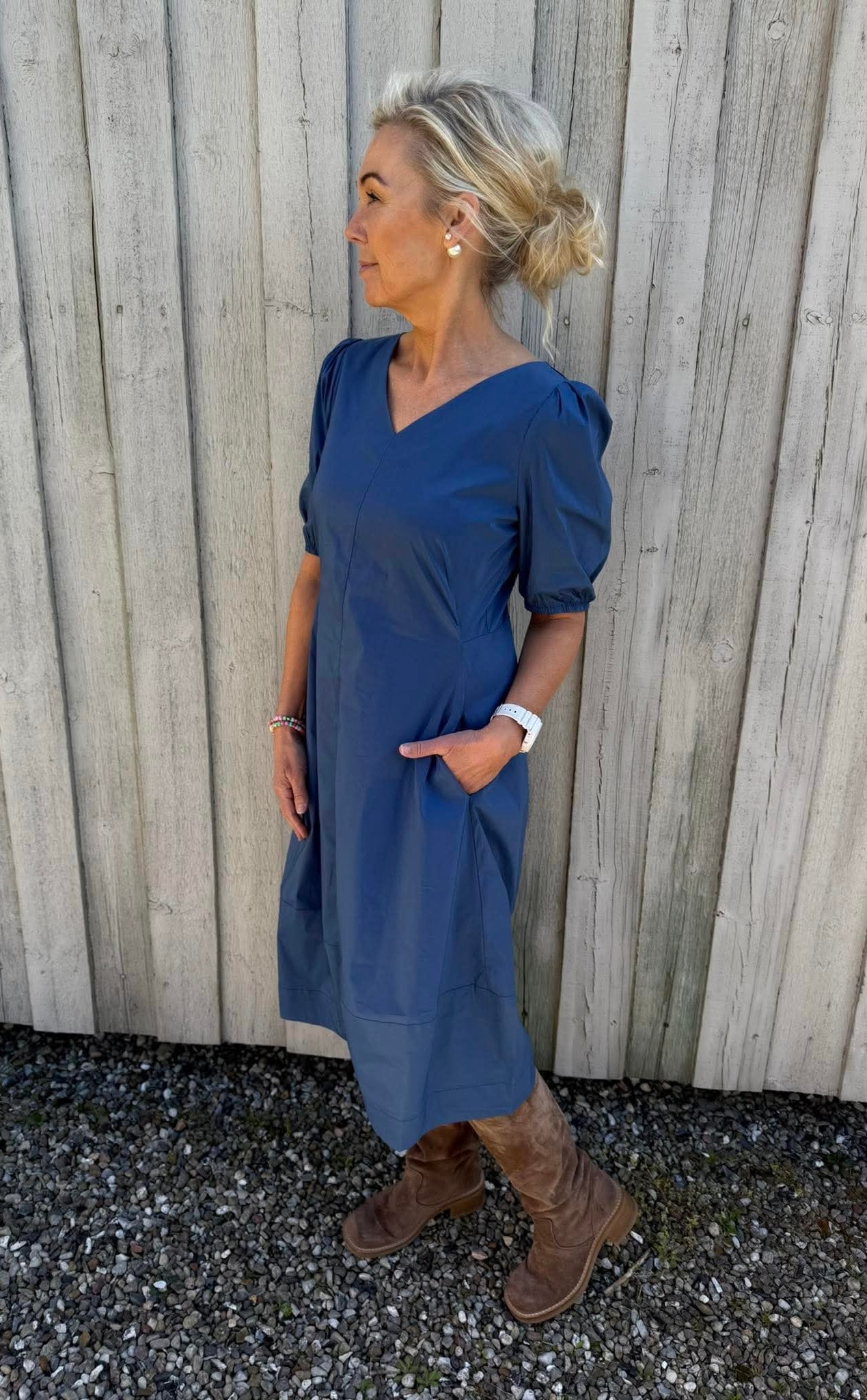 Antoinett SS Dress - True Navy
