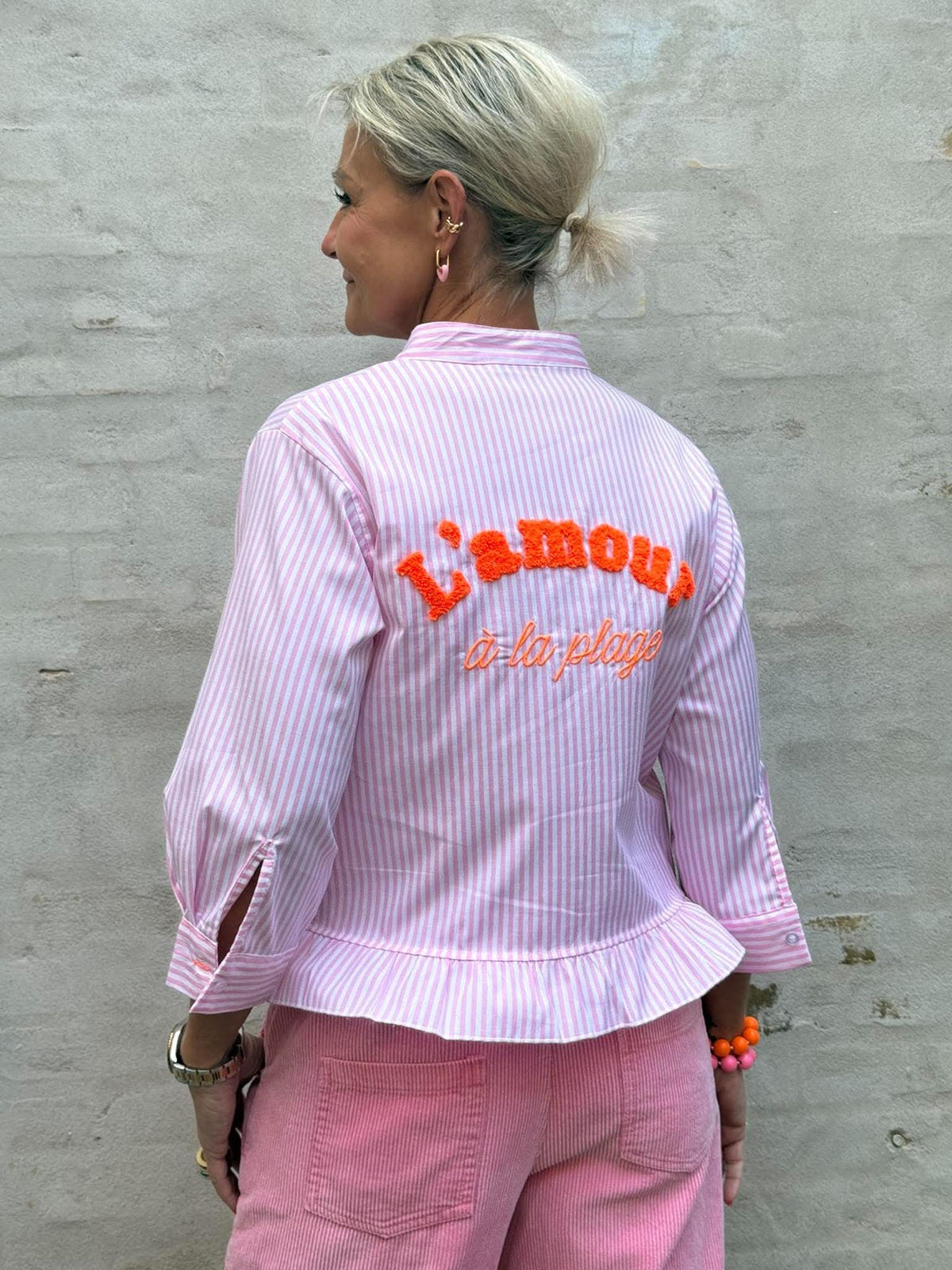 L´amour Shirt - Pink Stripe