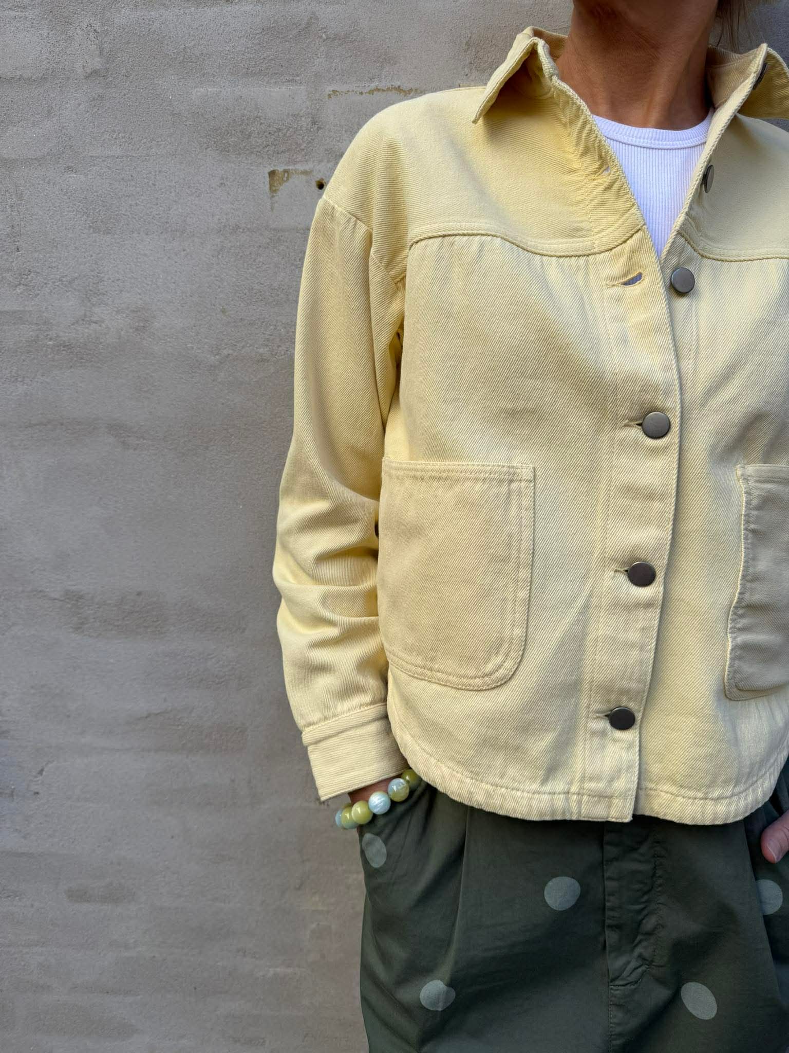 NOMA L/S SHACKET - Double Cream