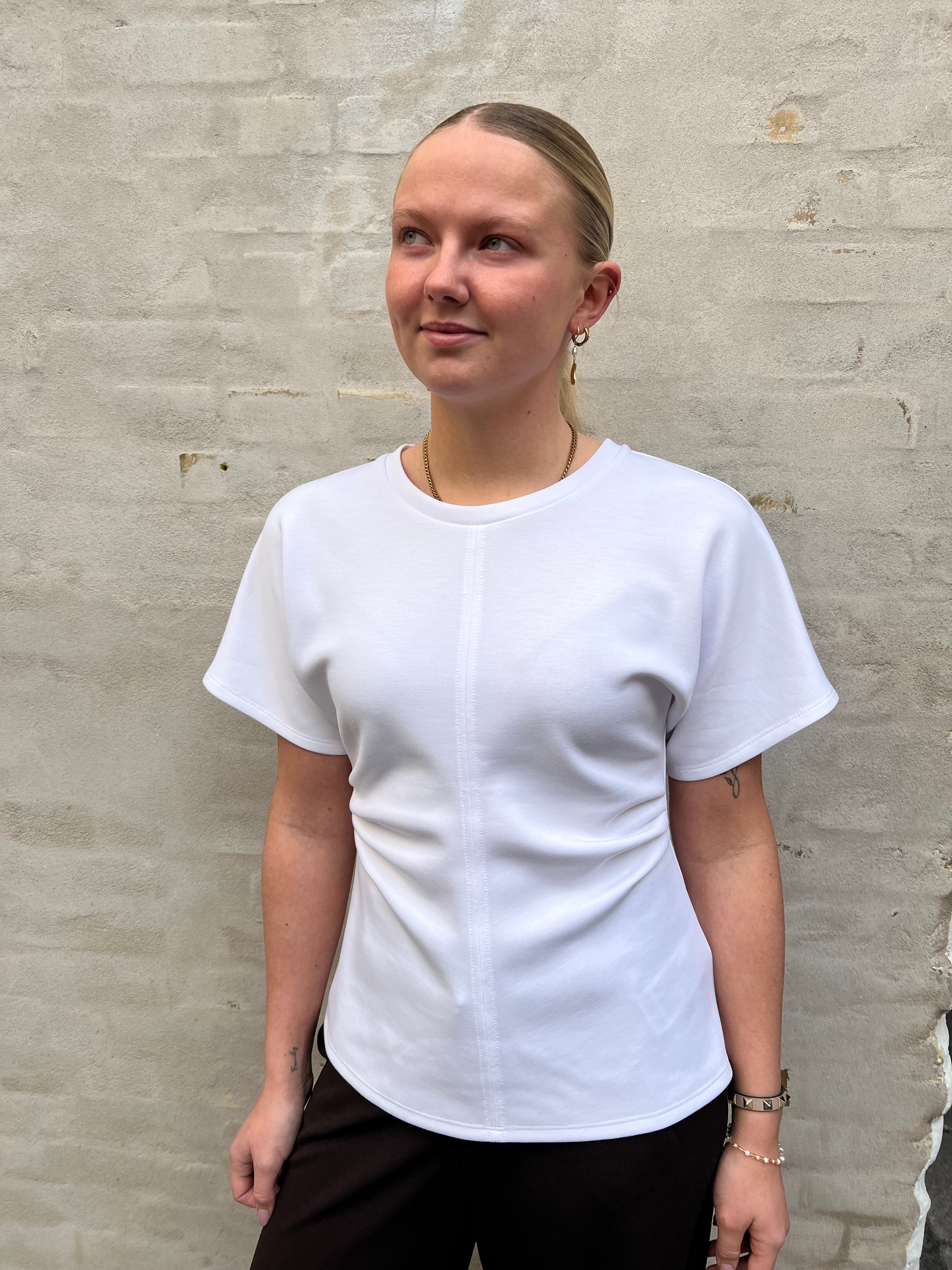 SAFINA SS DETALJTOPP - Ljusvit