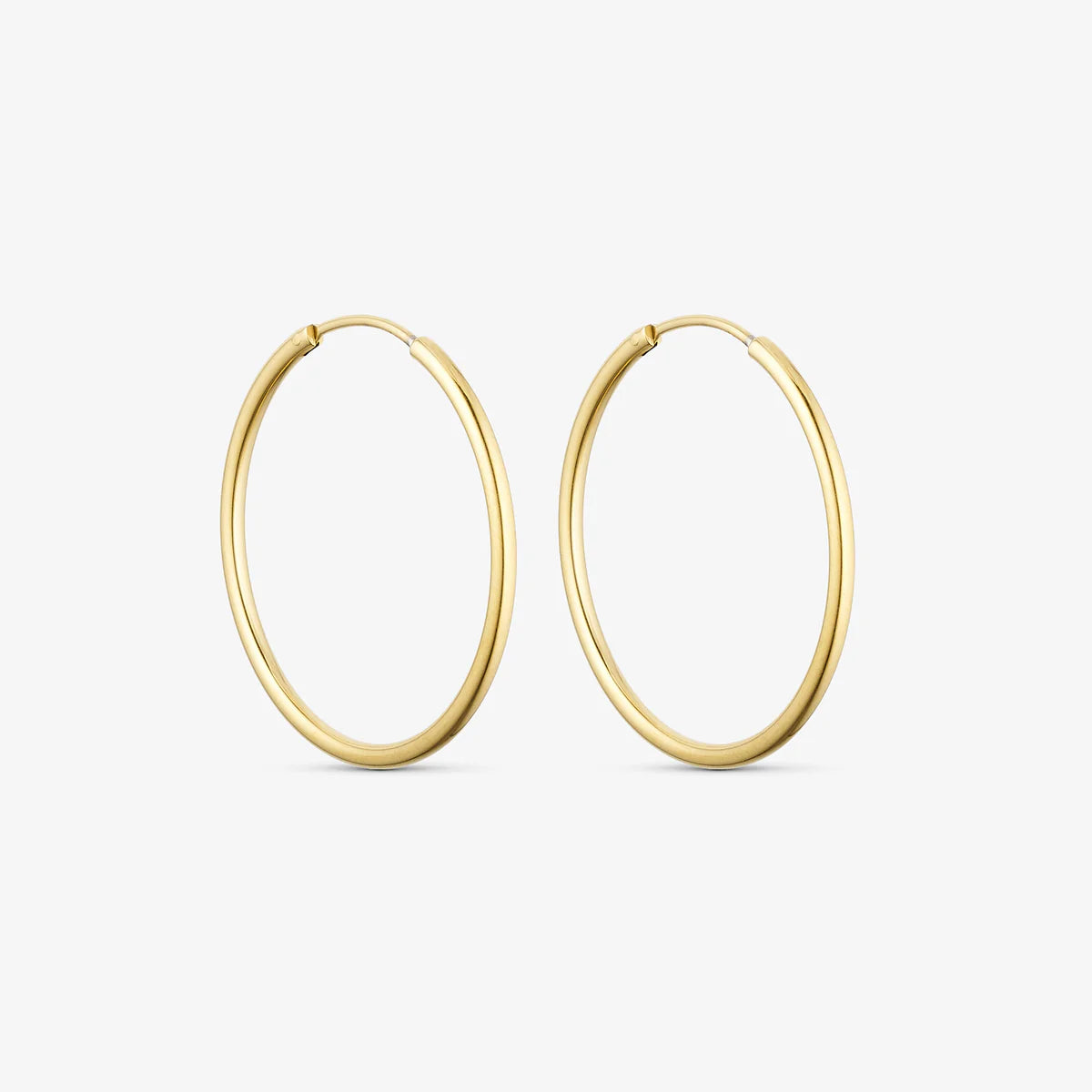 Klassiska Hoops 30 mm - 18 karat guldpläterade