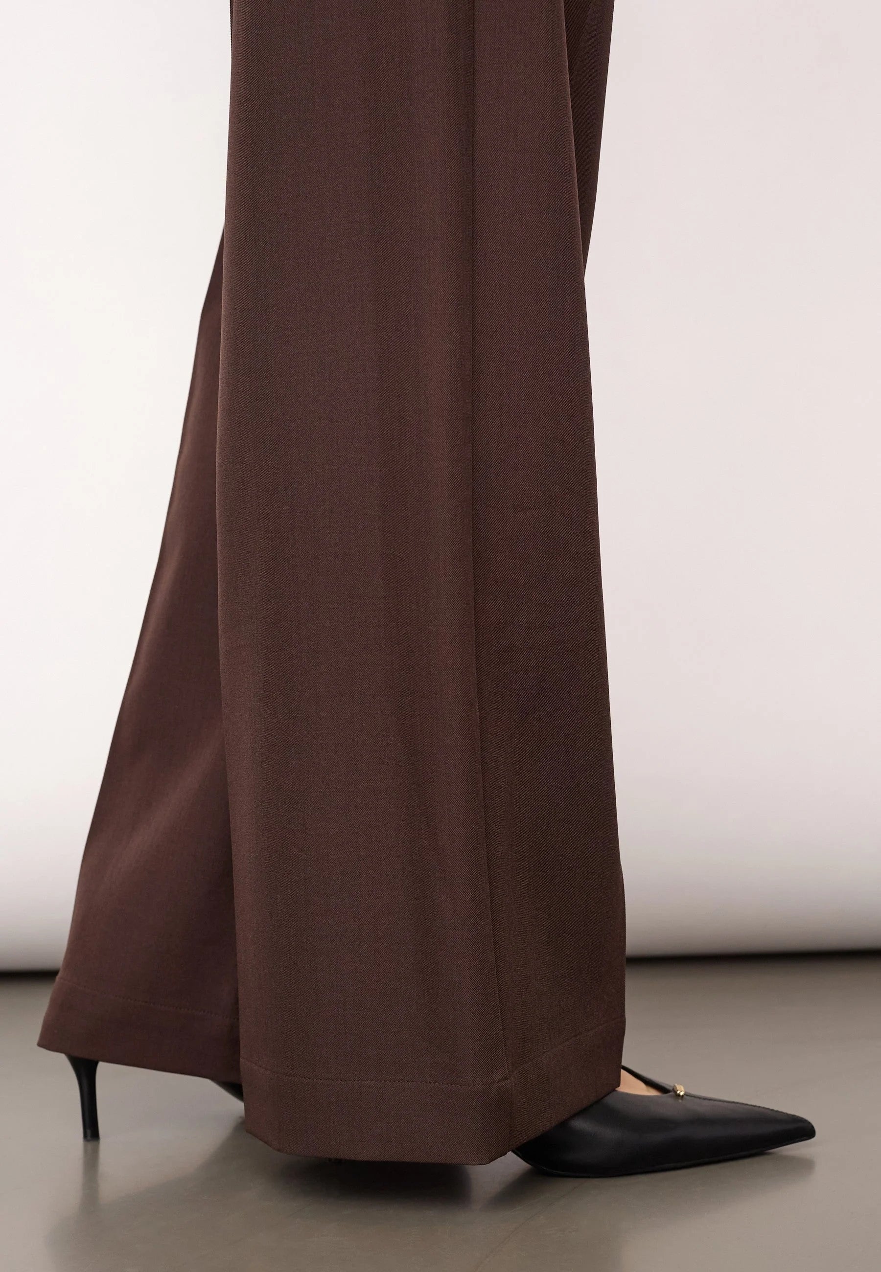 LunaCC Wide Pant - Dark Brown