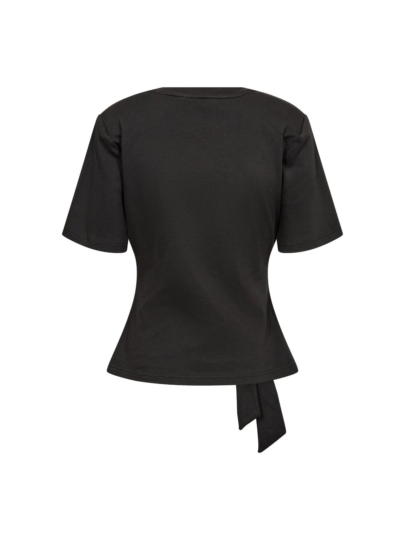 OrianeCC Pleat Tie Tee - Black