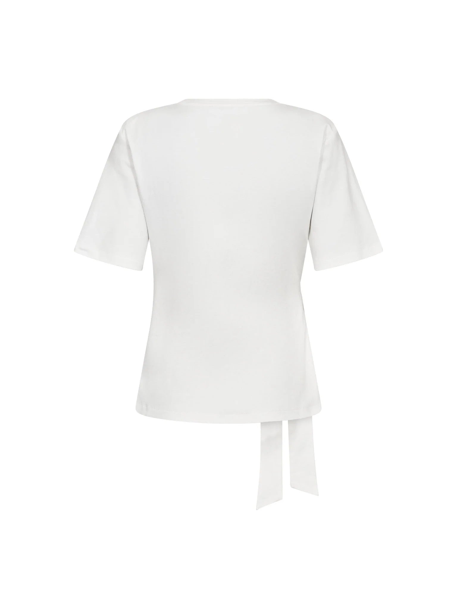 OrianeCC Pleat Tie Tee - White