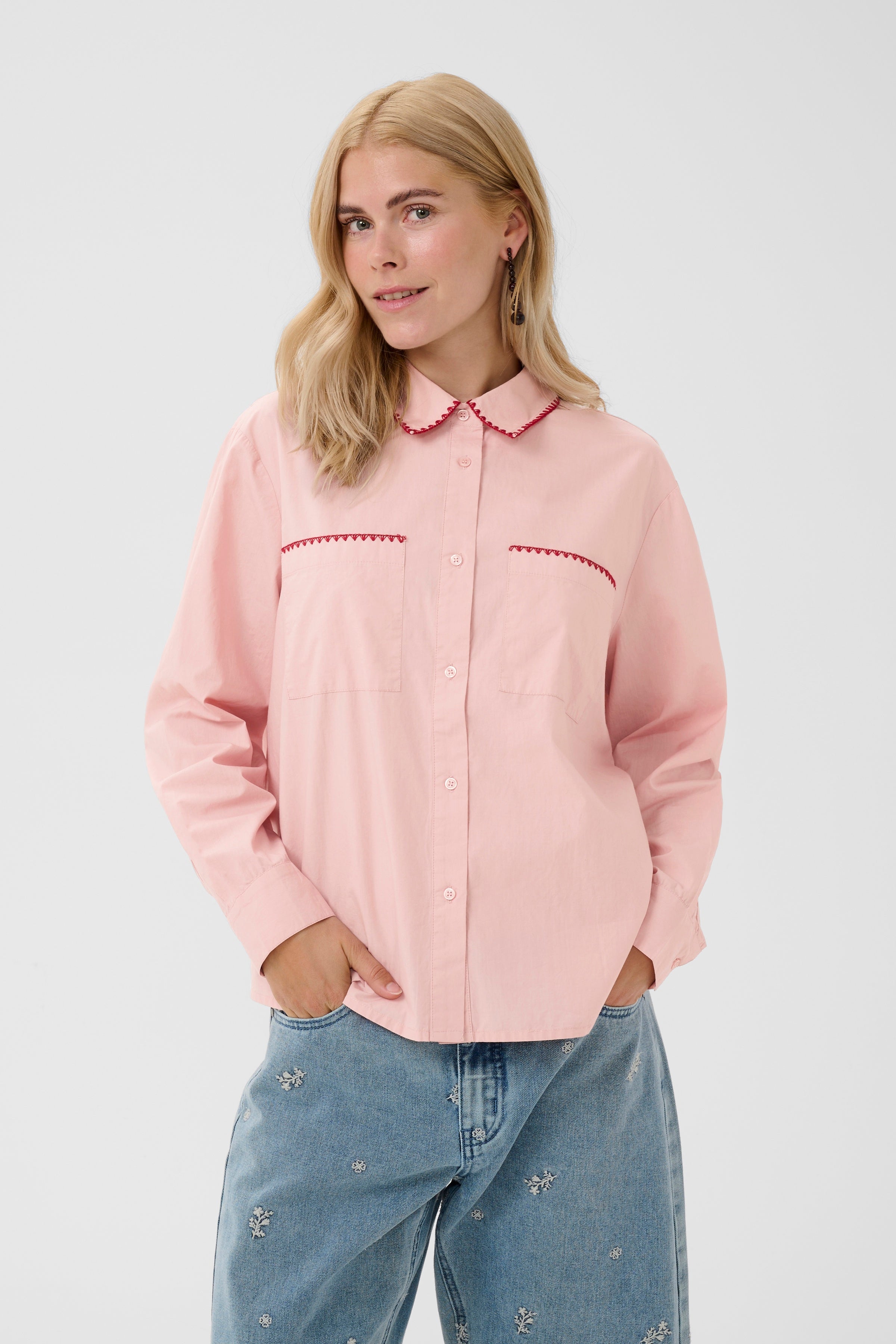Malena Olena Shirt - Pale Mauve