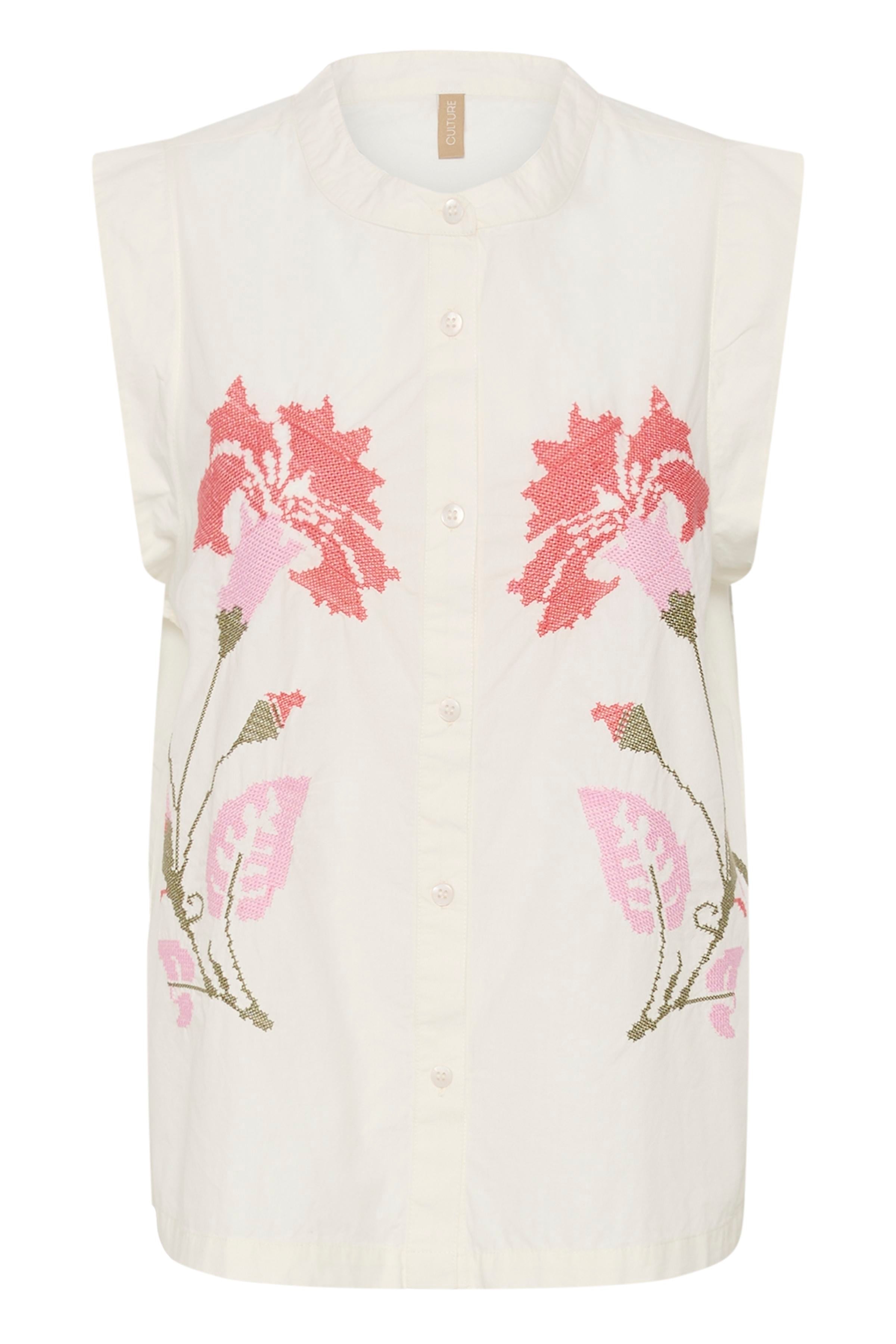Alvild Olena SL Shirt - Spring Gardenia