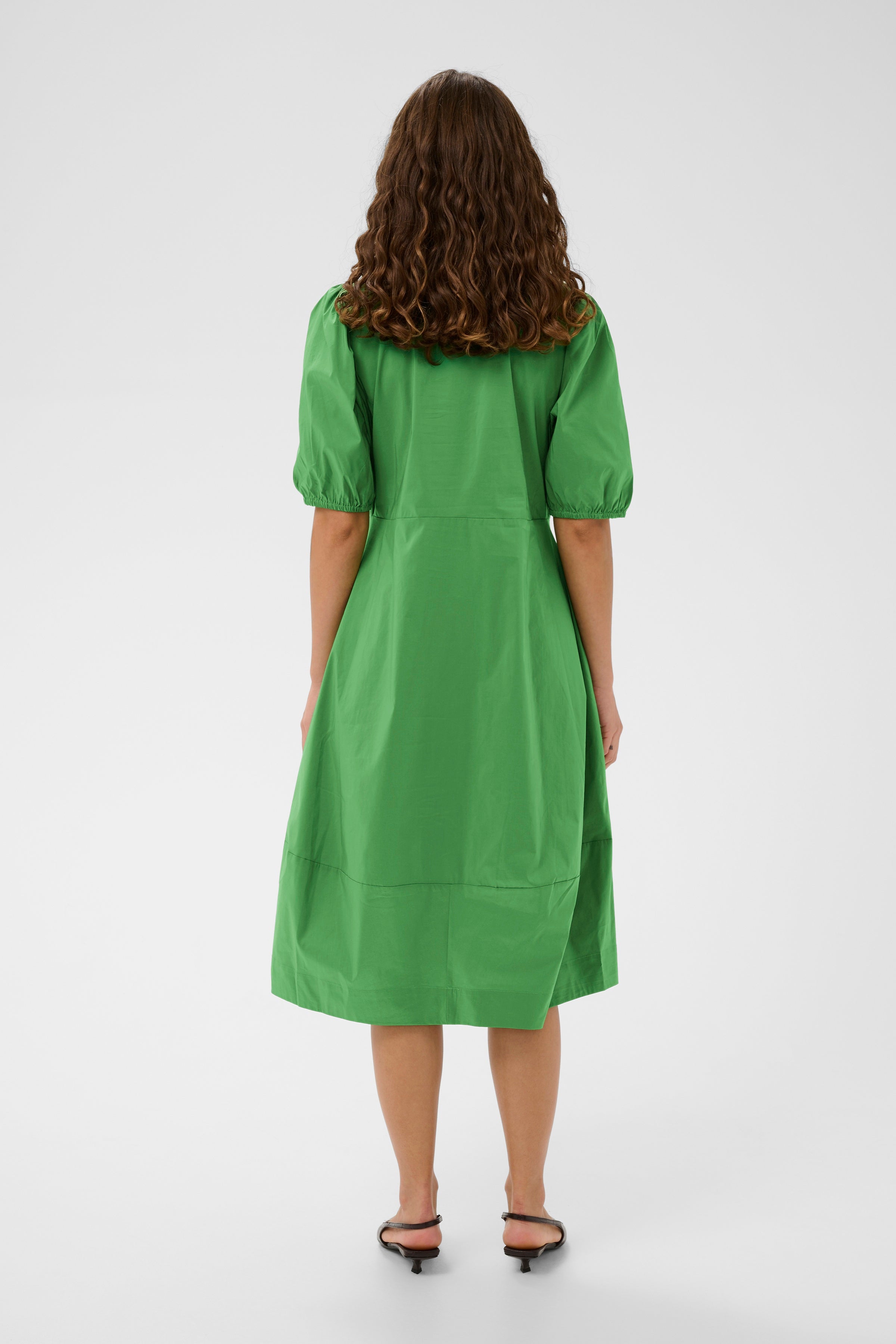 Antoinett SS Placket Dress - Mint Green