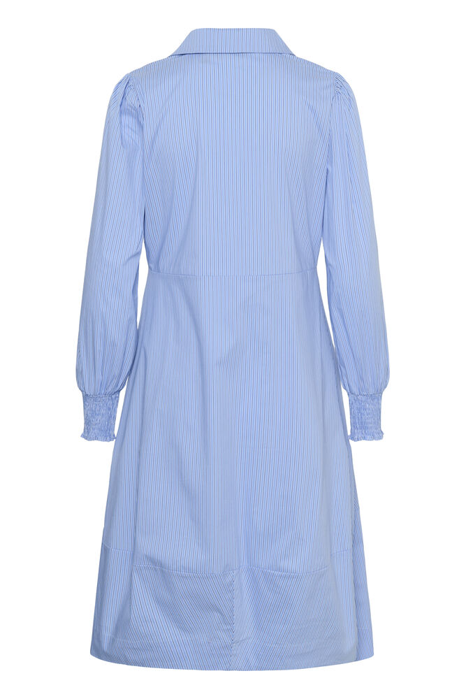 Ebony LS Dress - Blue Stripe