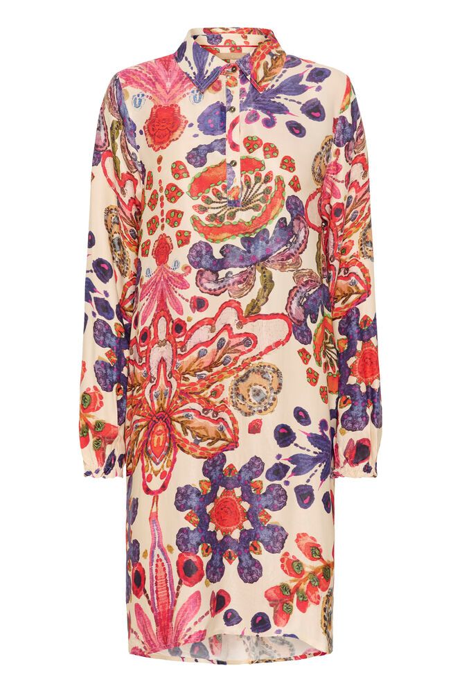 Mandy Kort Klänning - Blå/Rosa