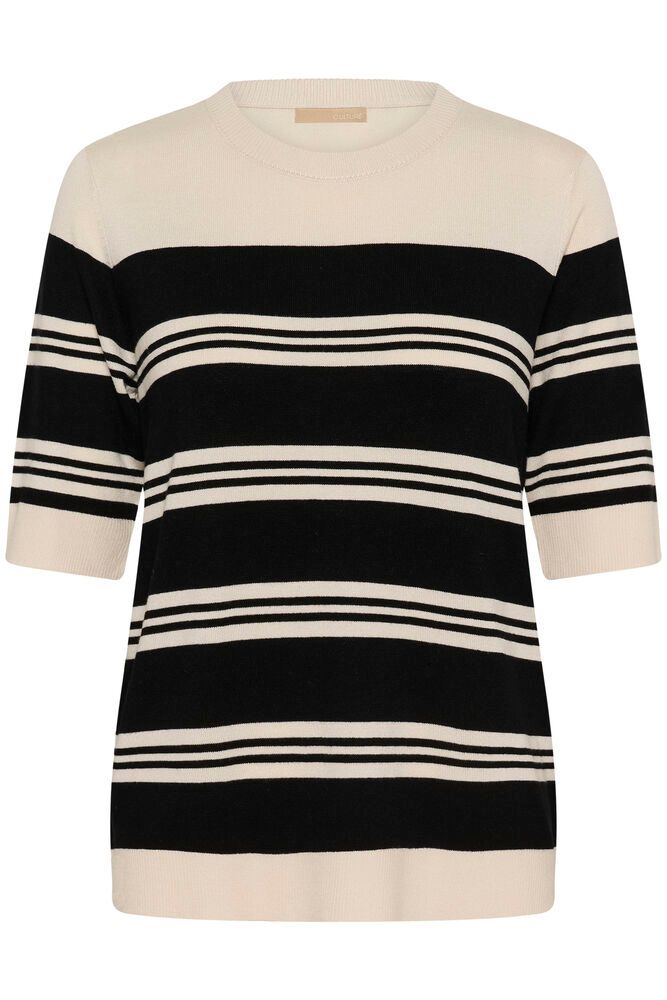 Merlo Annemette Pullover - Whitecap/Black Stripe