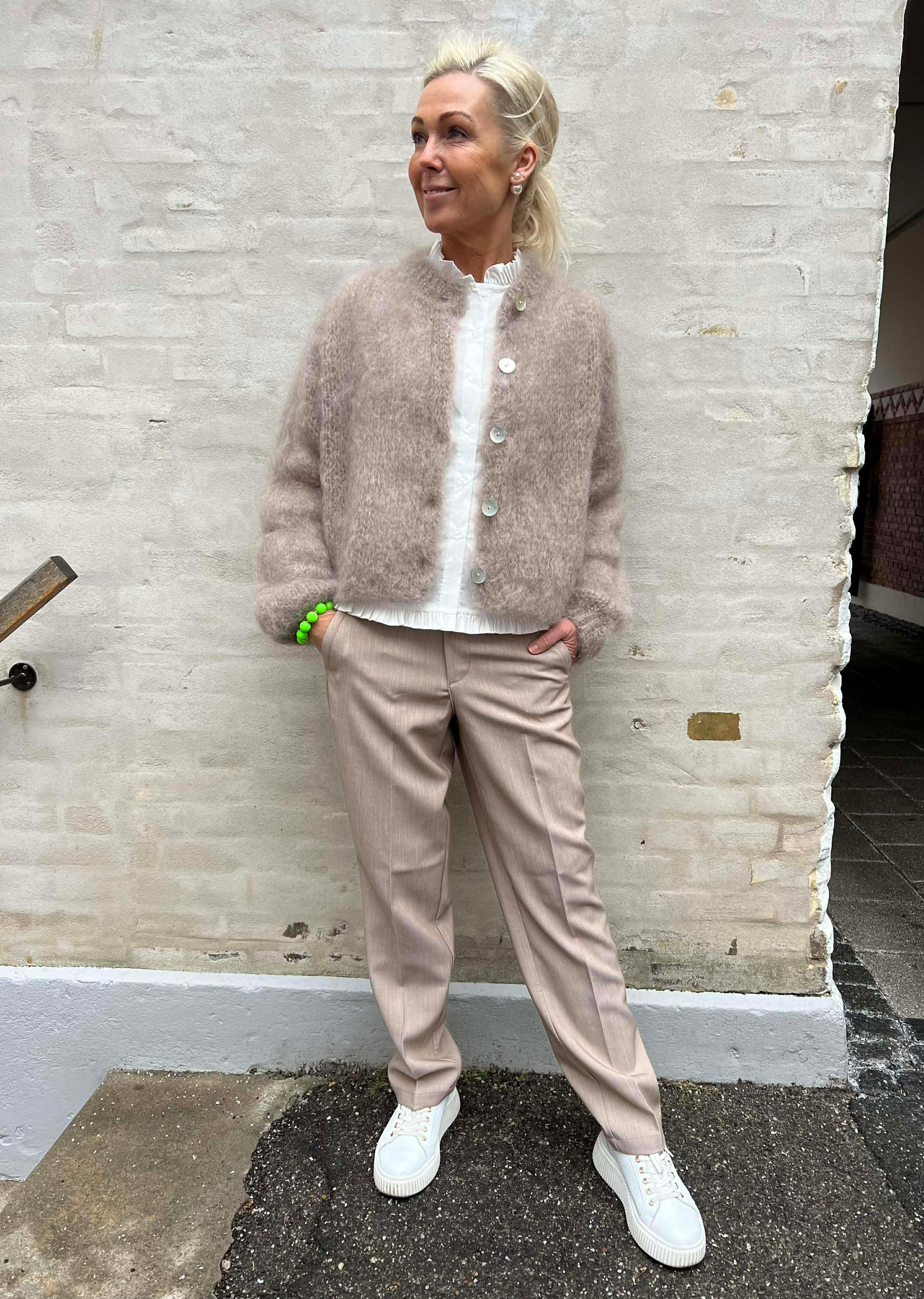 Smilla Cardigan - Beige Mohair