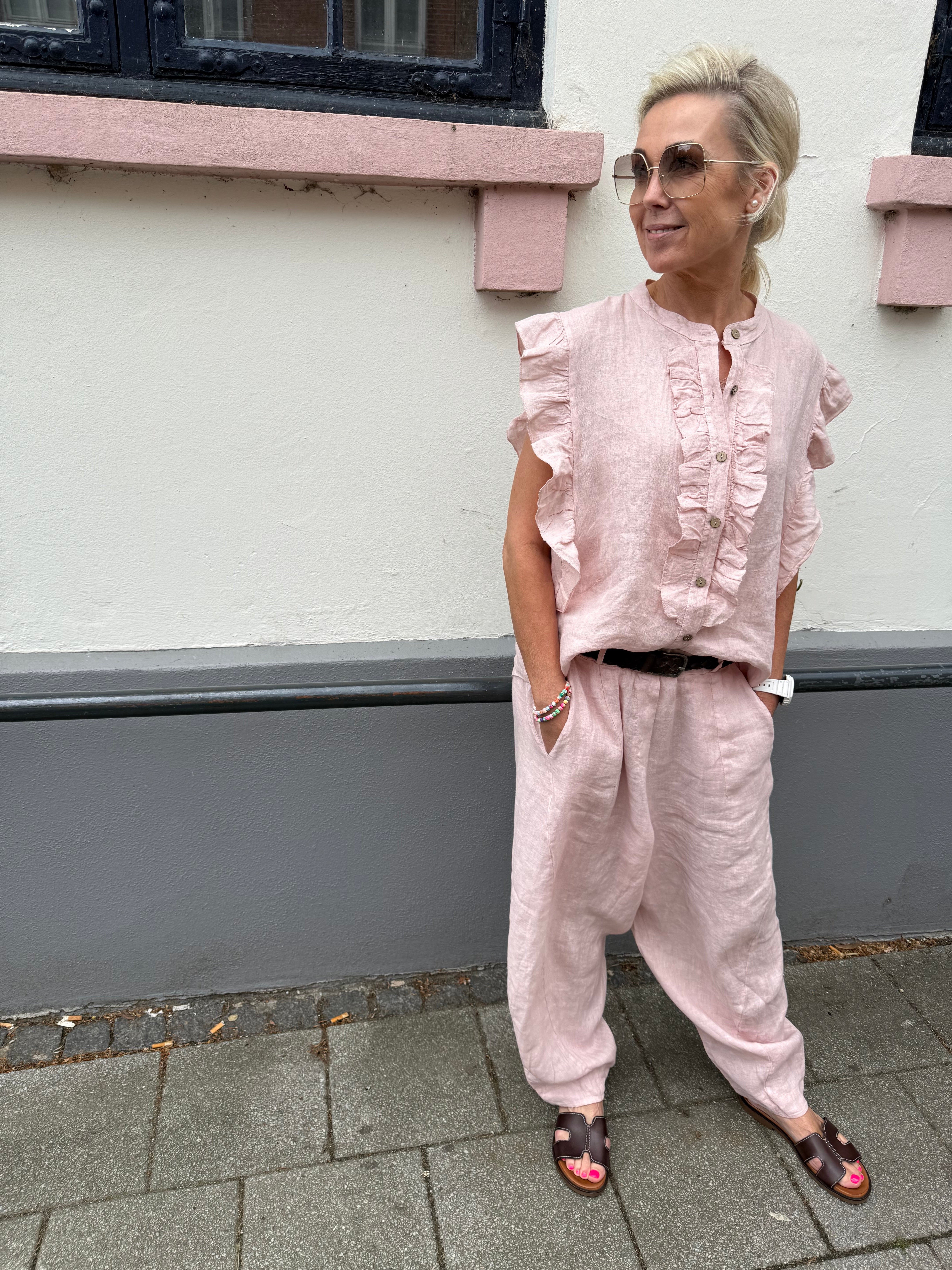 Evra Pants - Cipria