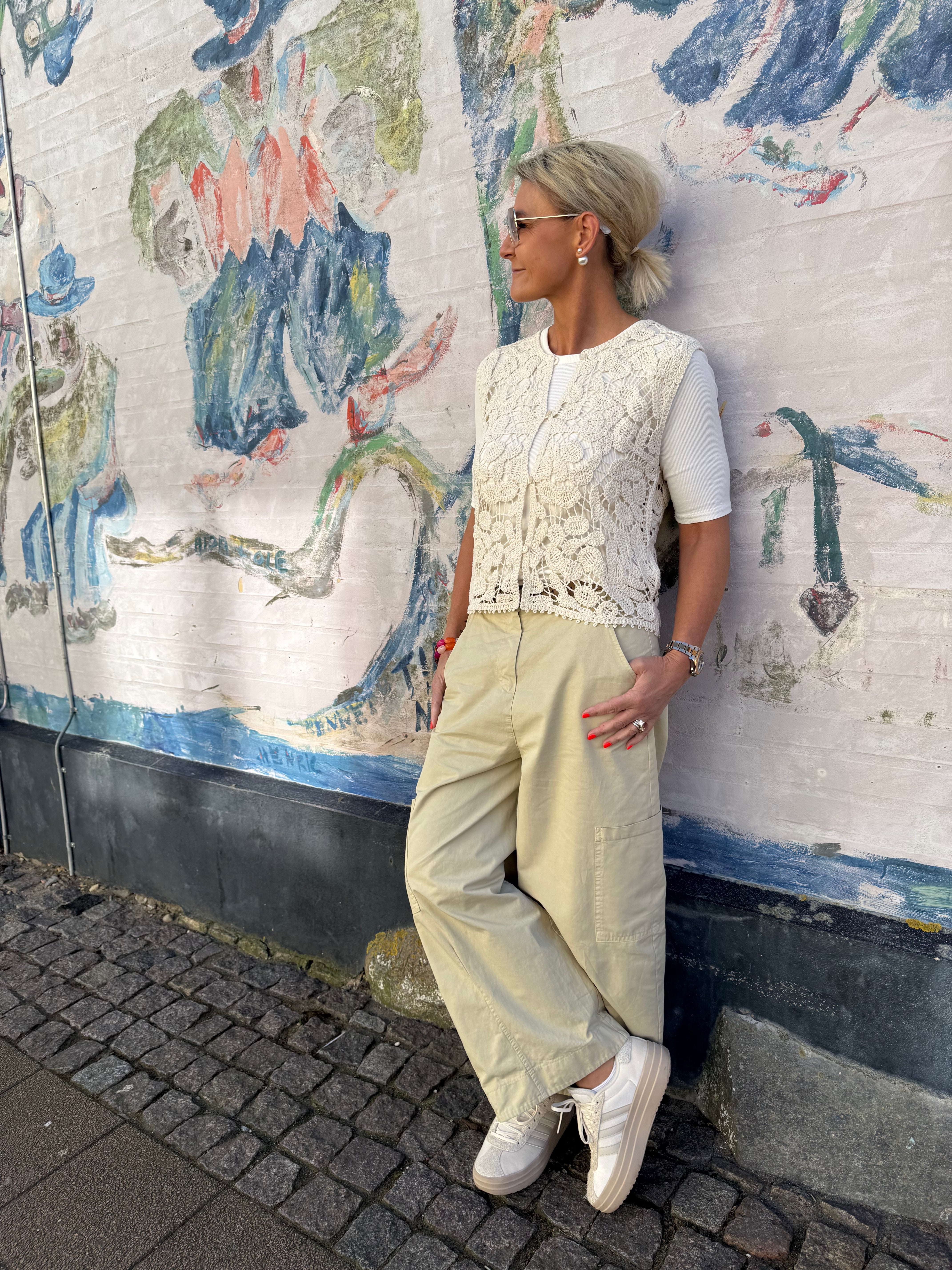 KellyCC Crochet Top - Bone