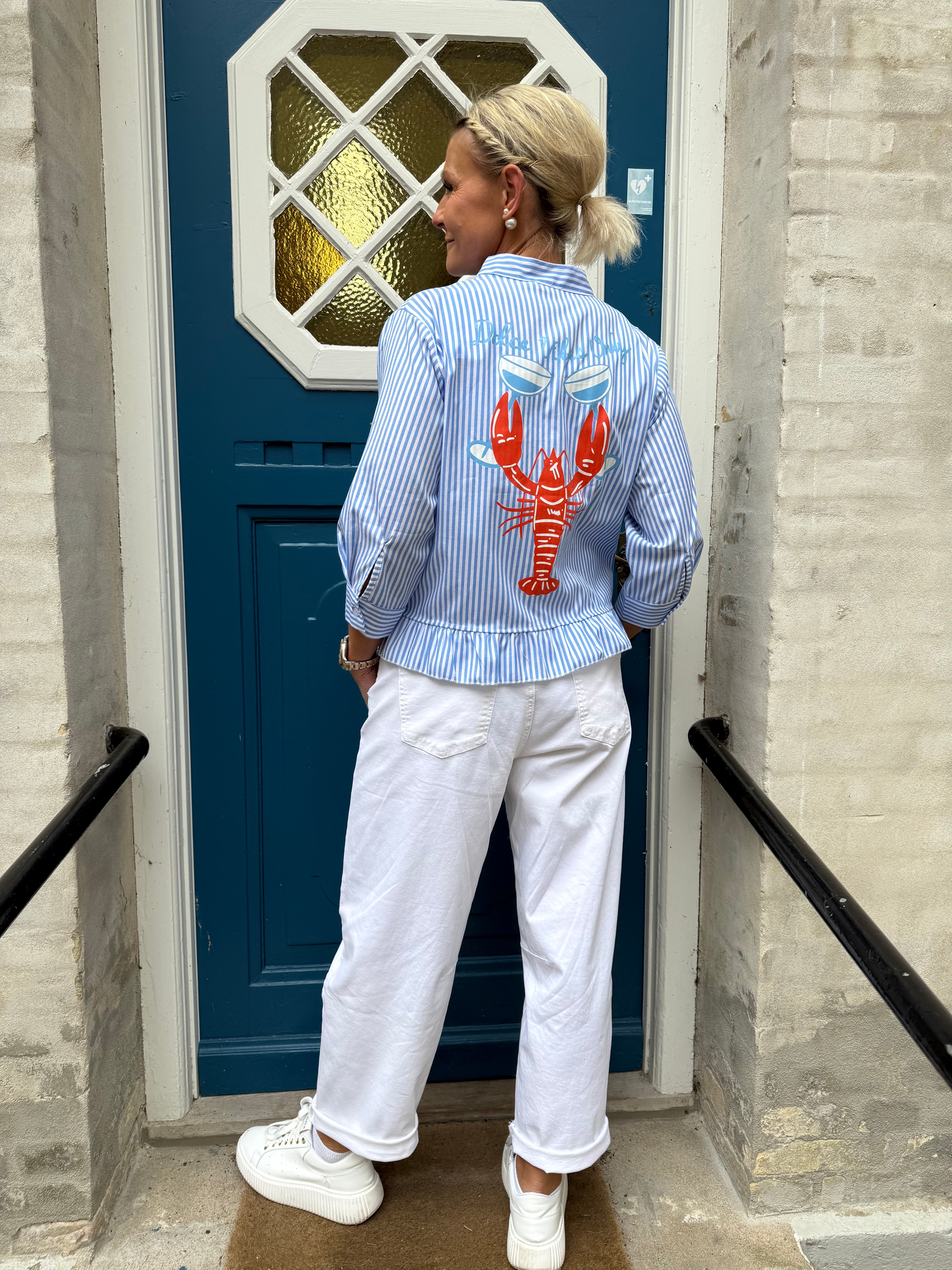 Lobster Shirt - Blue Stripe