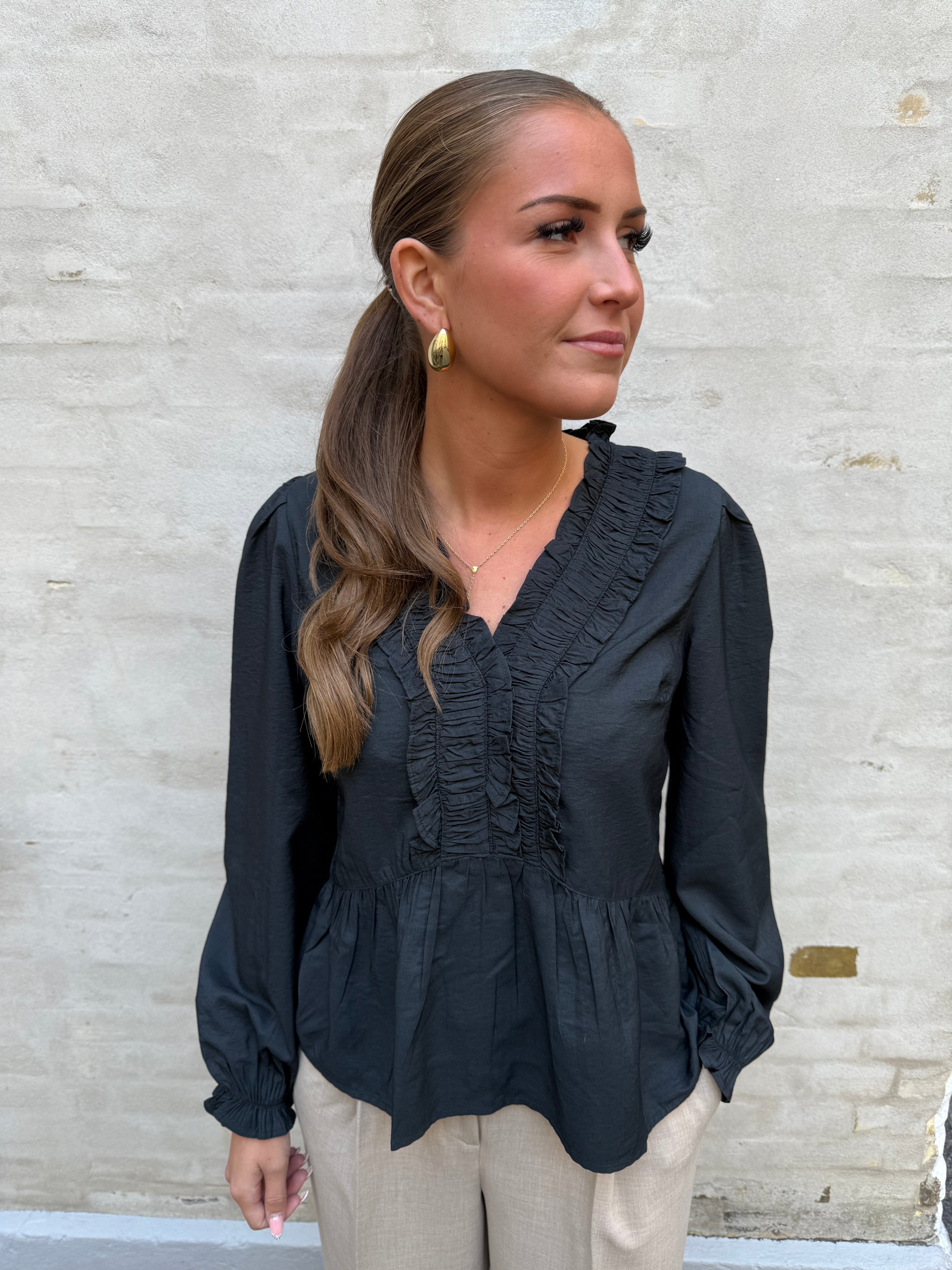 Melfy Structure Blus - Marinblå