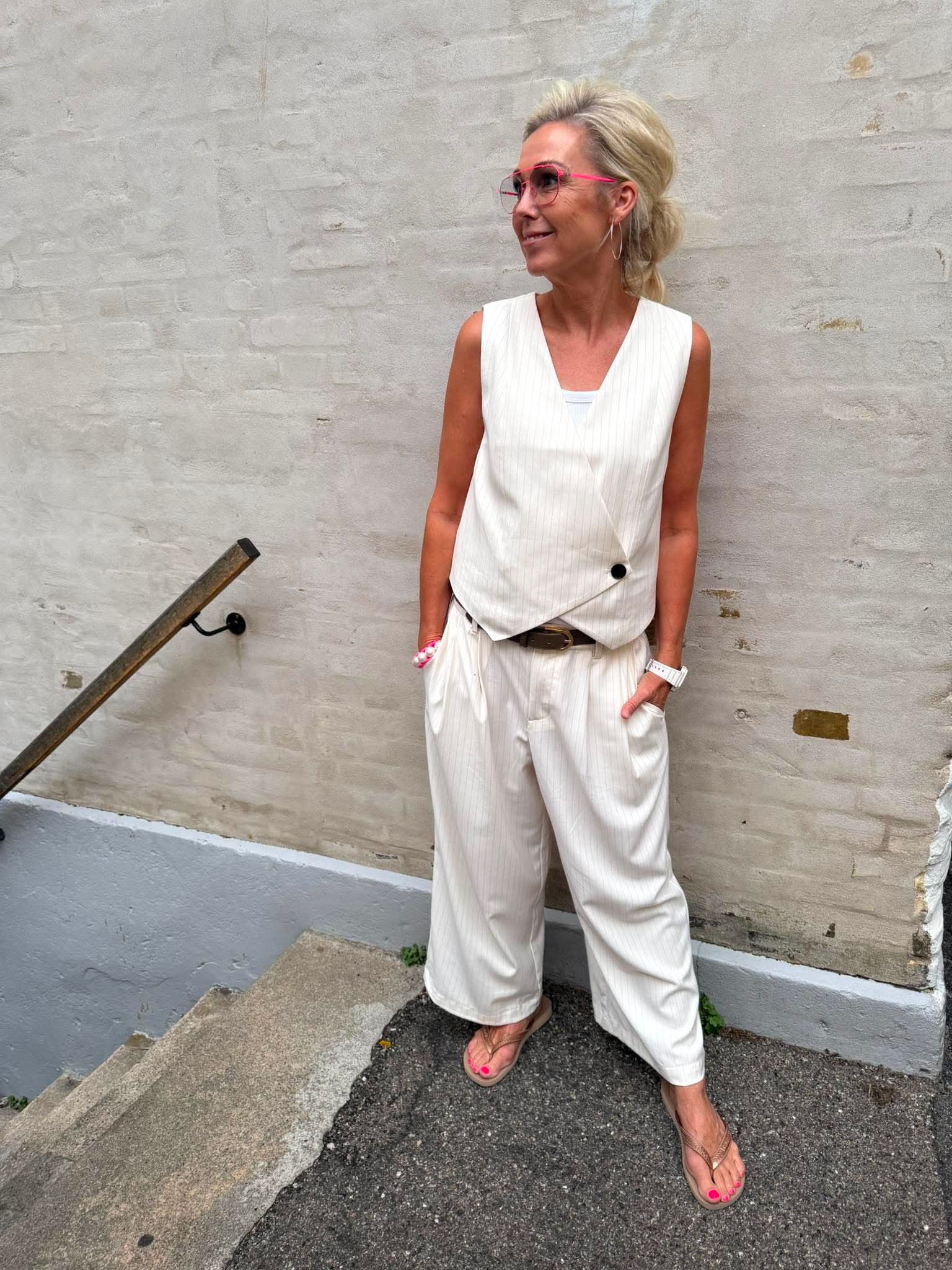Nilea Trousers - Whitecap