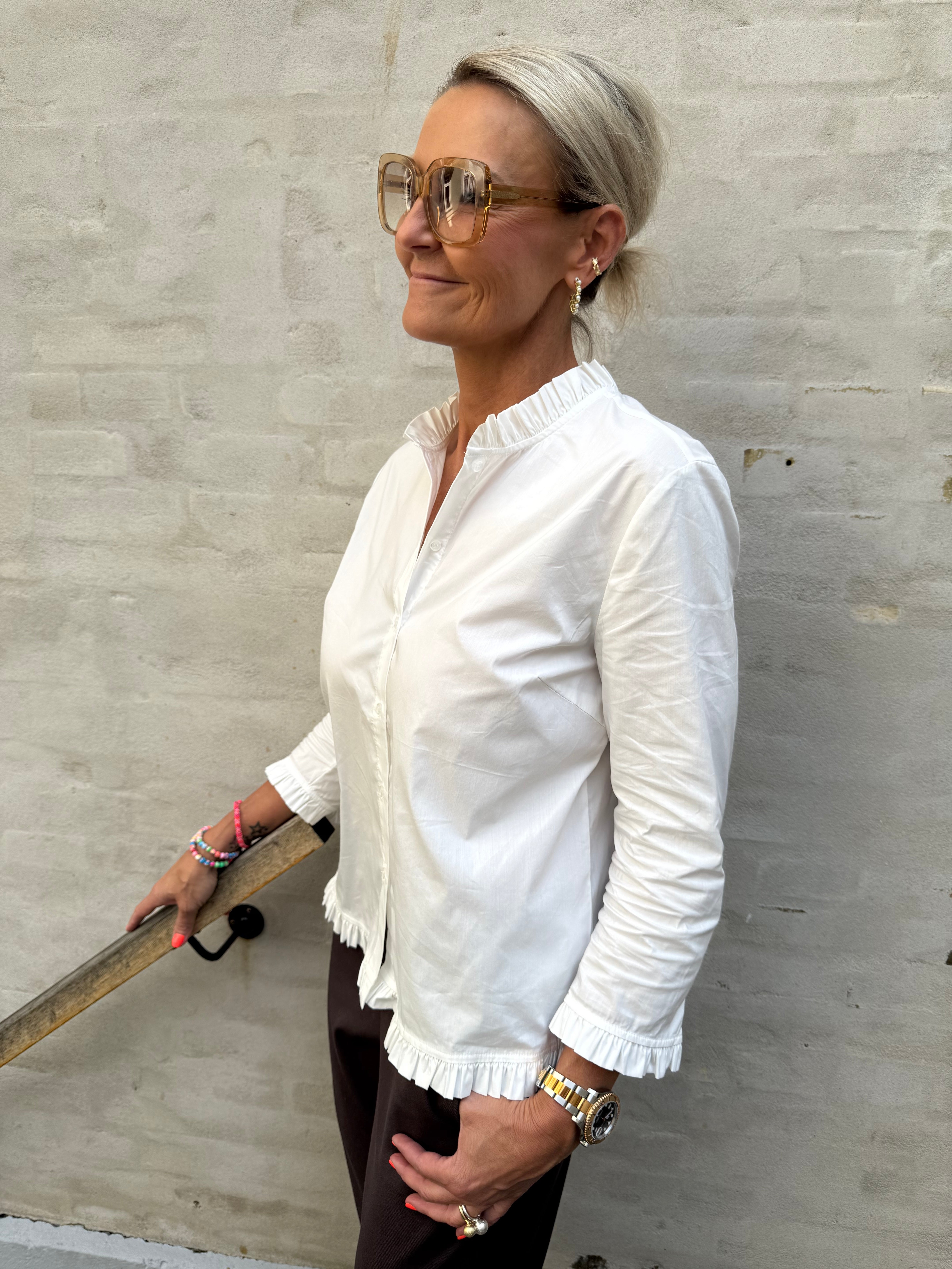 Kiea Antoinette Skjorta - Spring Gardenia