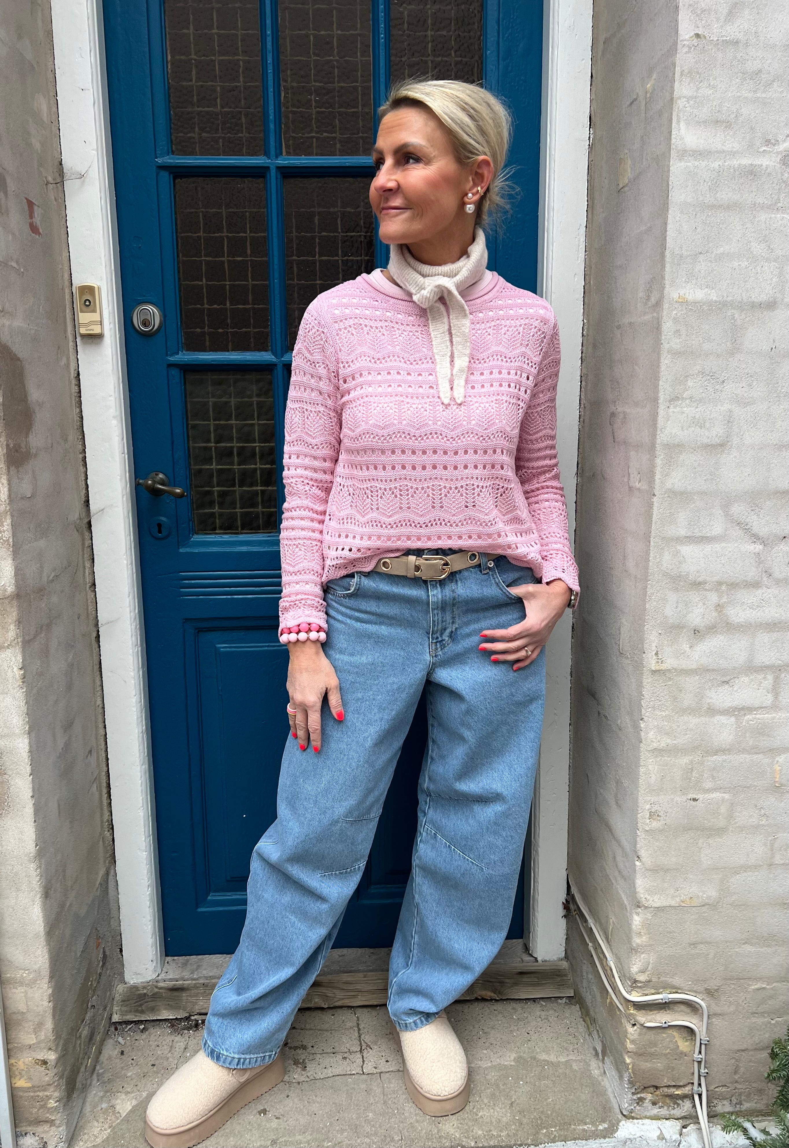 SUN LAY LS BOATNECK TRÖJA - Doftande Lilac