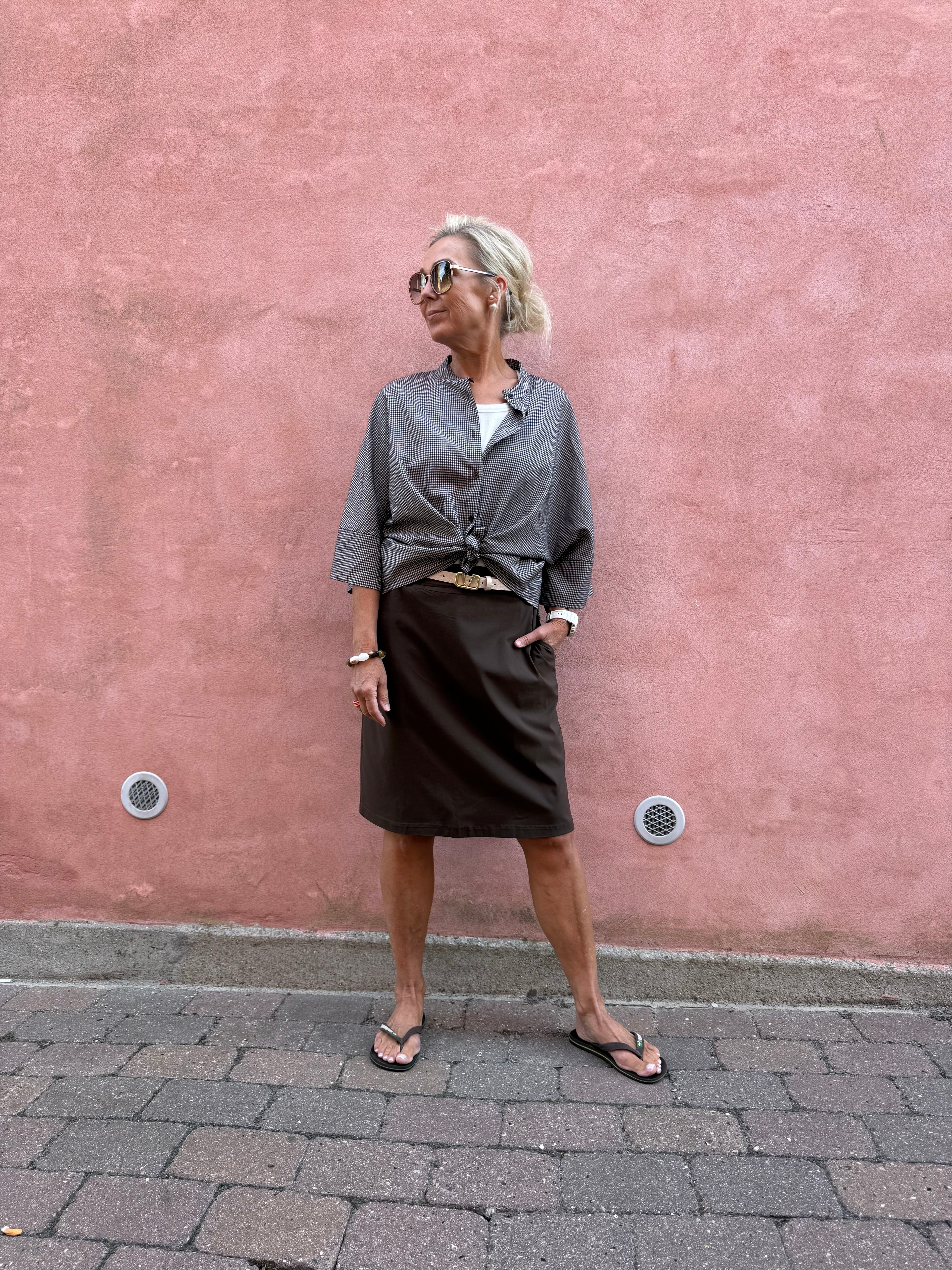BEATE short skirt - Mocca