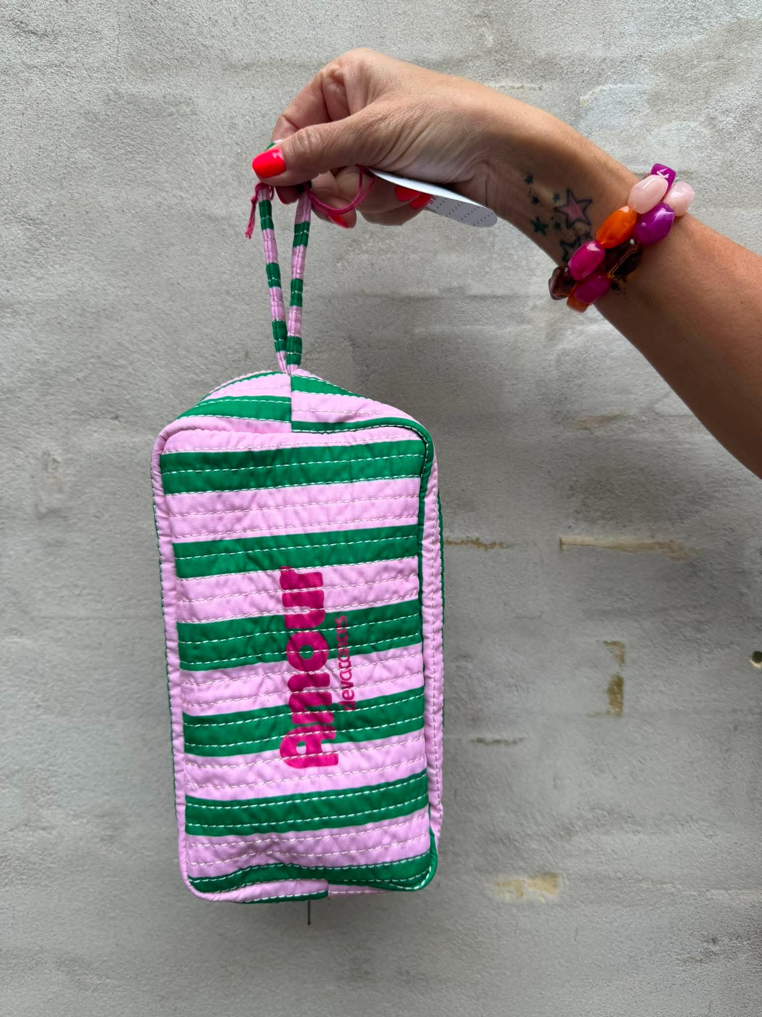 Amour De Vacances Small Bag - Green/Pink