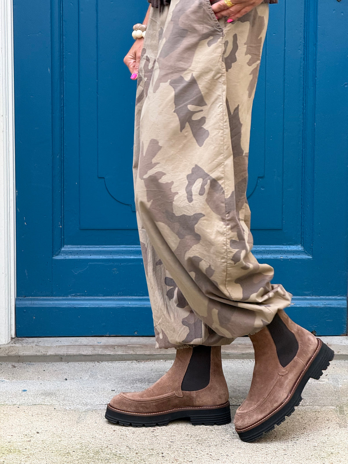 FÖRBOKNING-ALLY Balloon Pant - Brown Camouflage