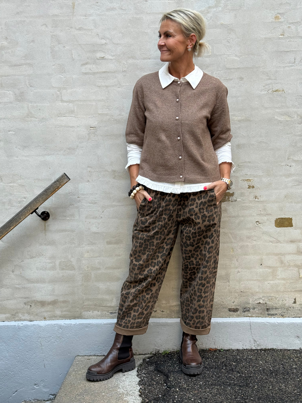 Paola Animalier Pants - Camel