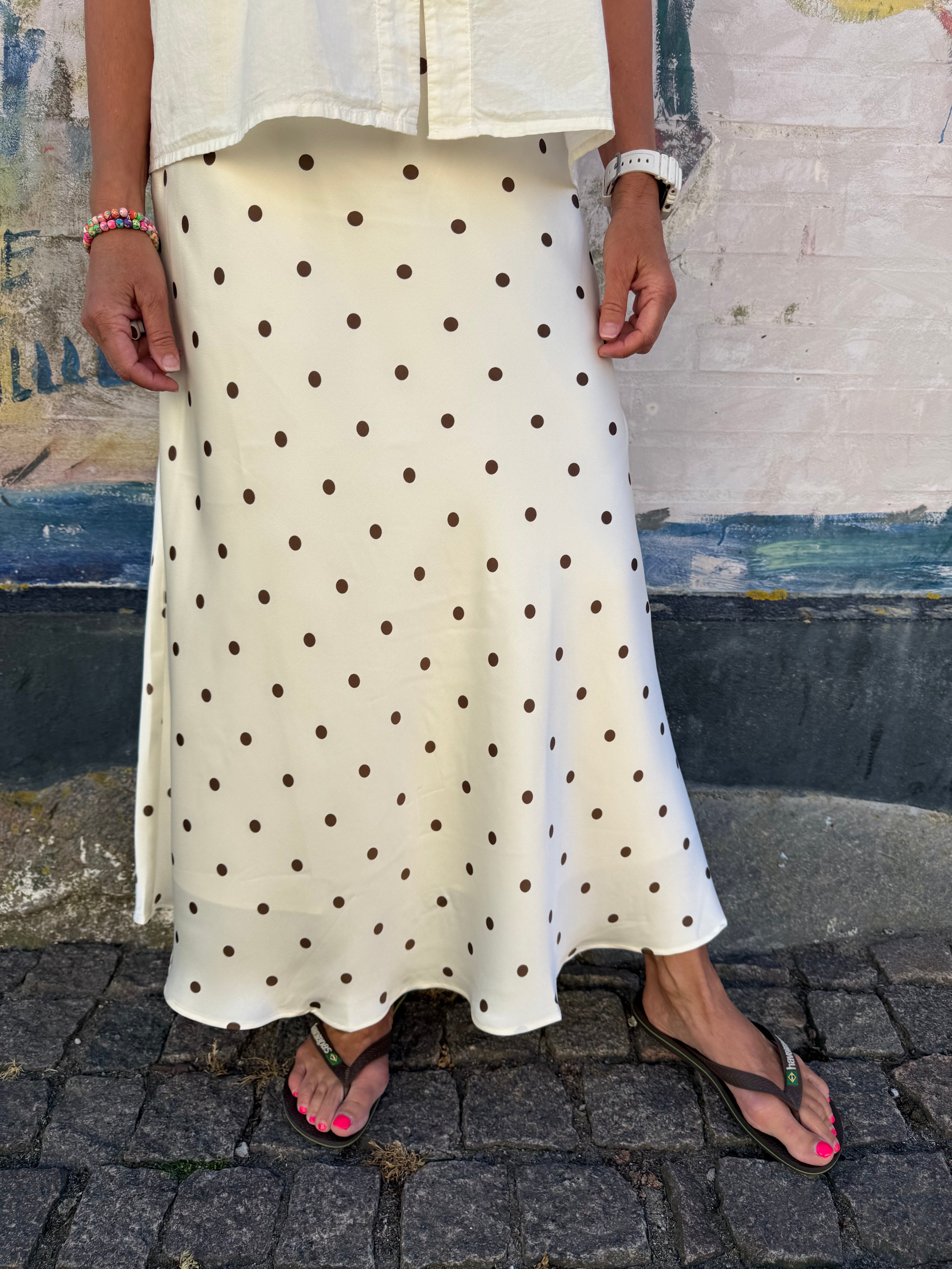 Bovary Dot Skirt - Creme