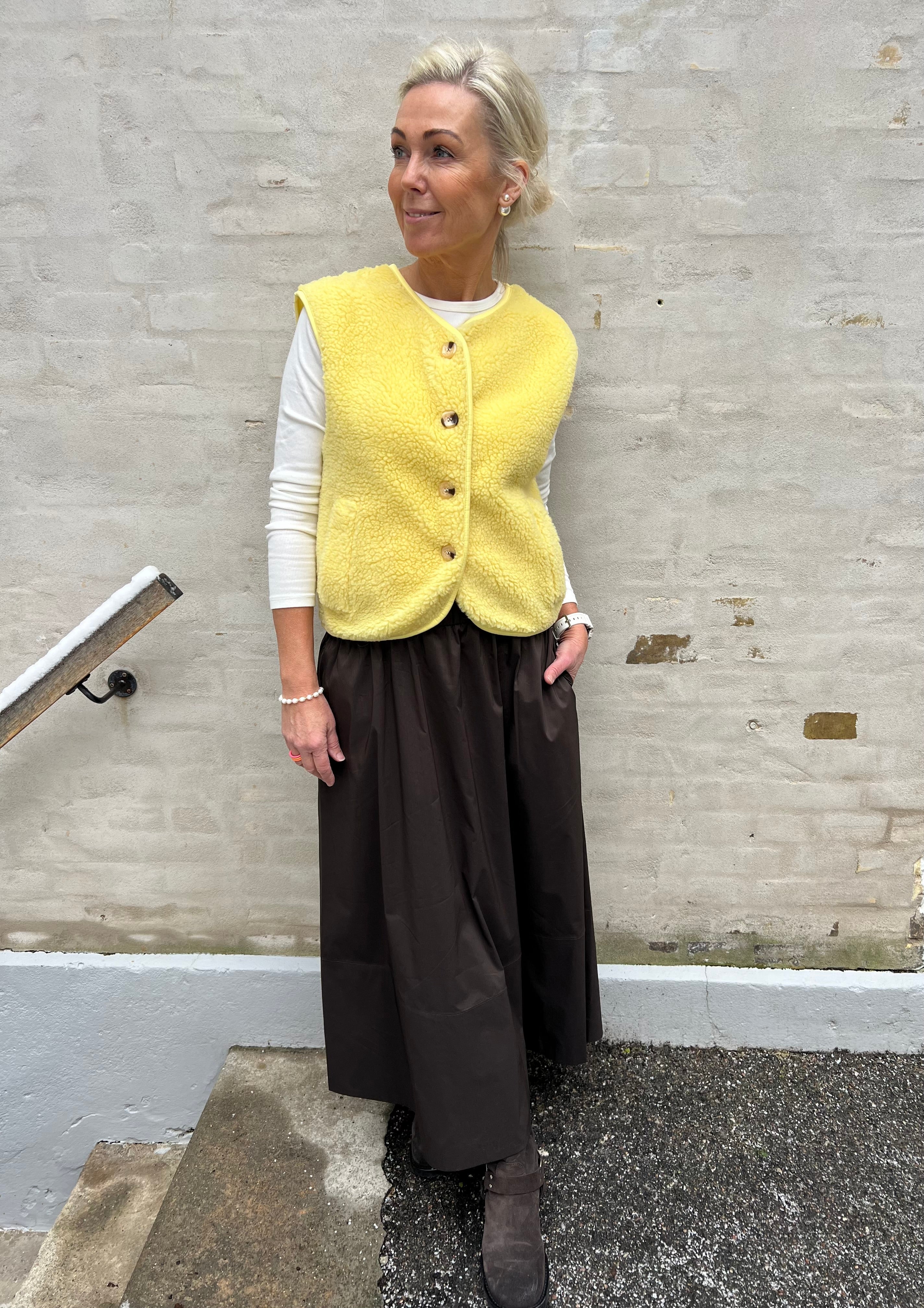 Yara Poplin Kjol - Chokladbrun