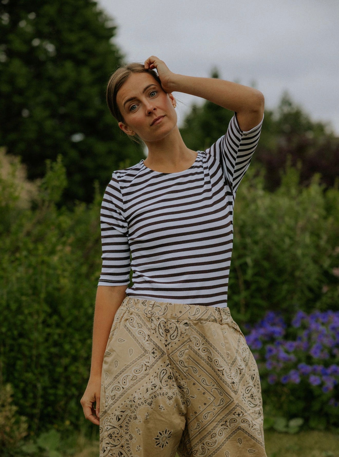 Everyday Stripes Blus - Svart