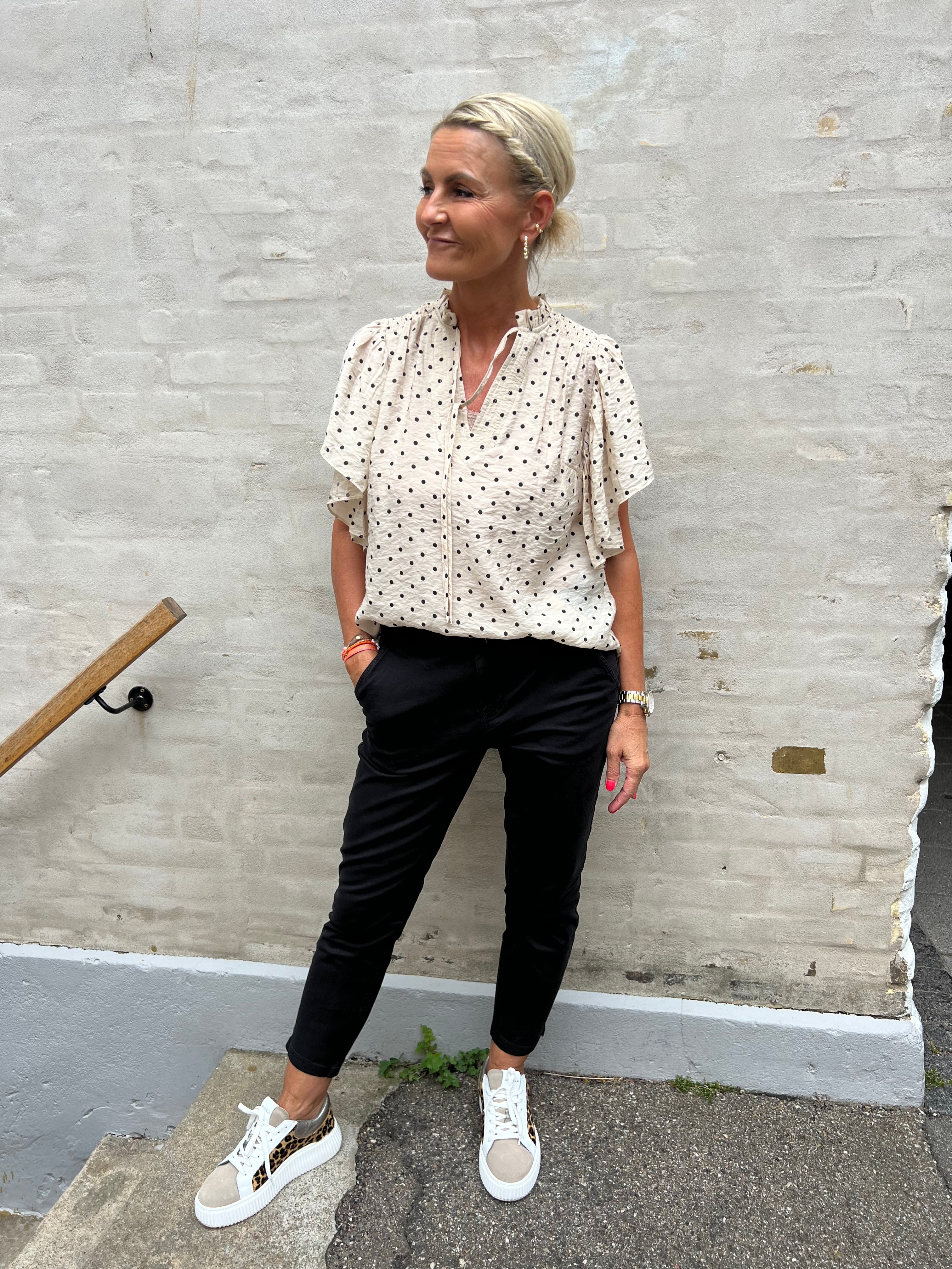 Brita cropped byxor - Svart