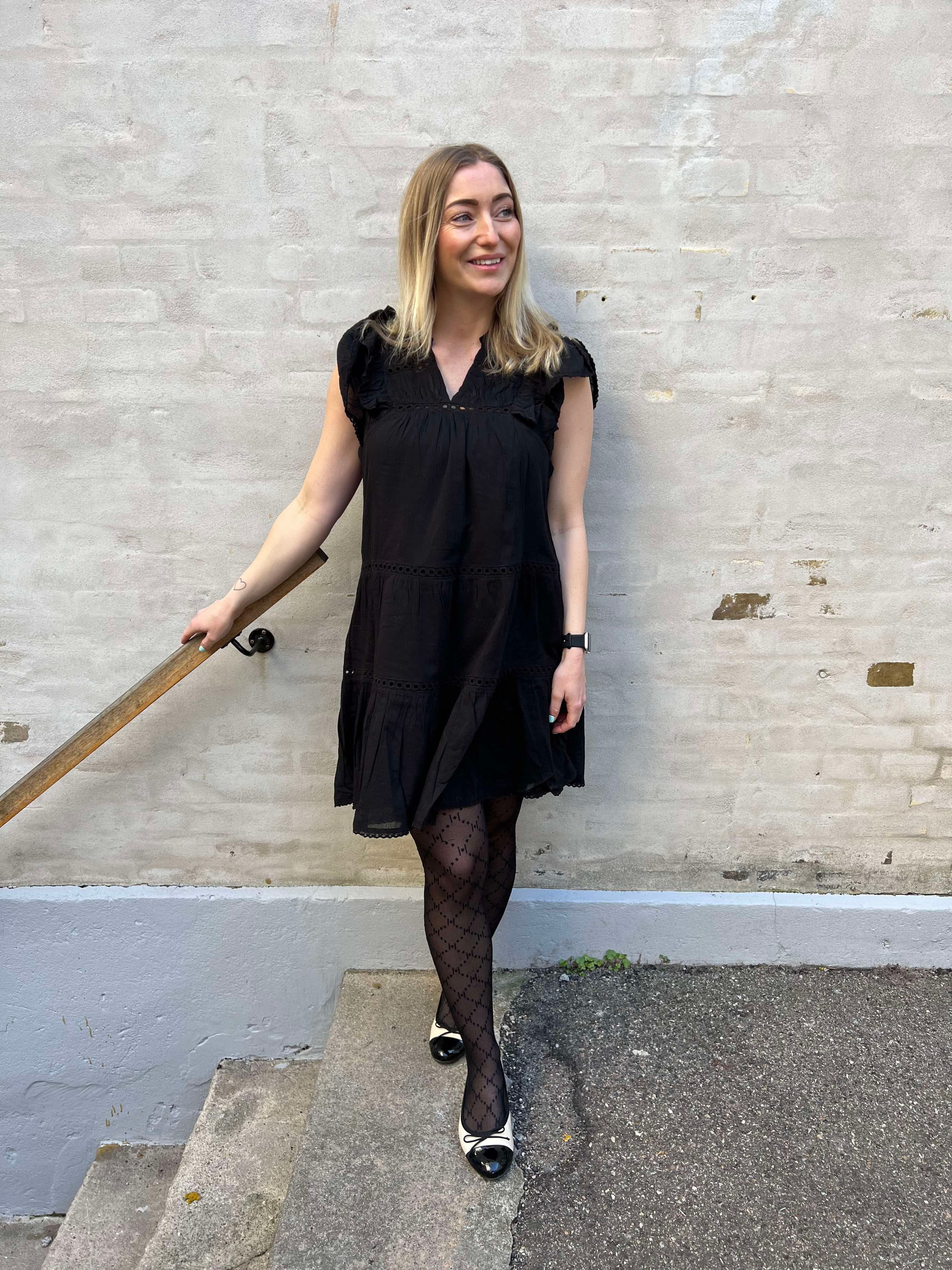 Jamma Voile klänning svart