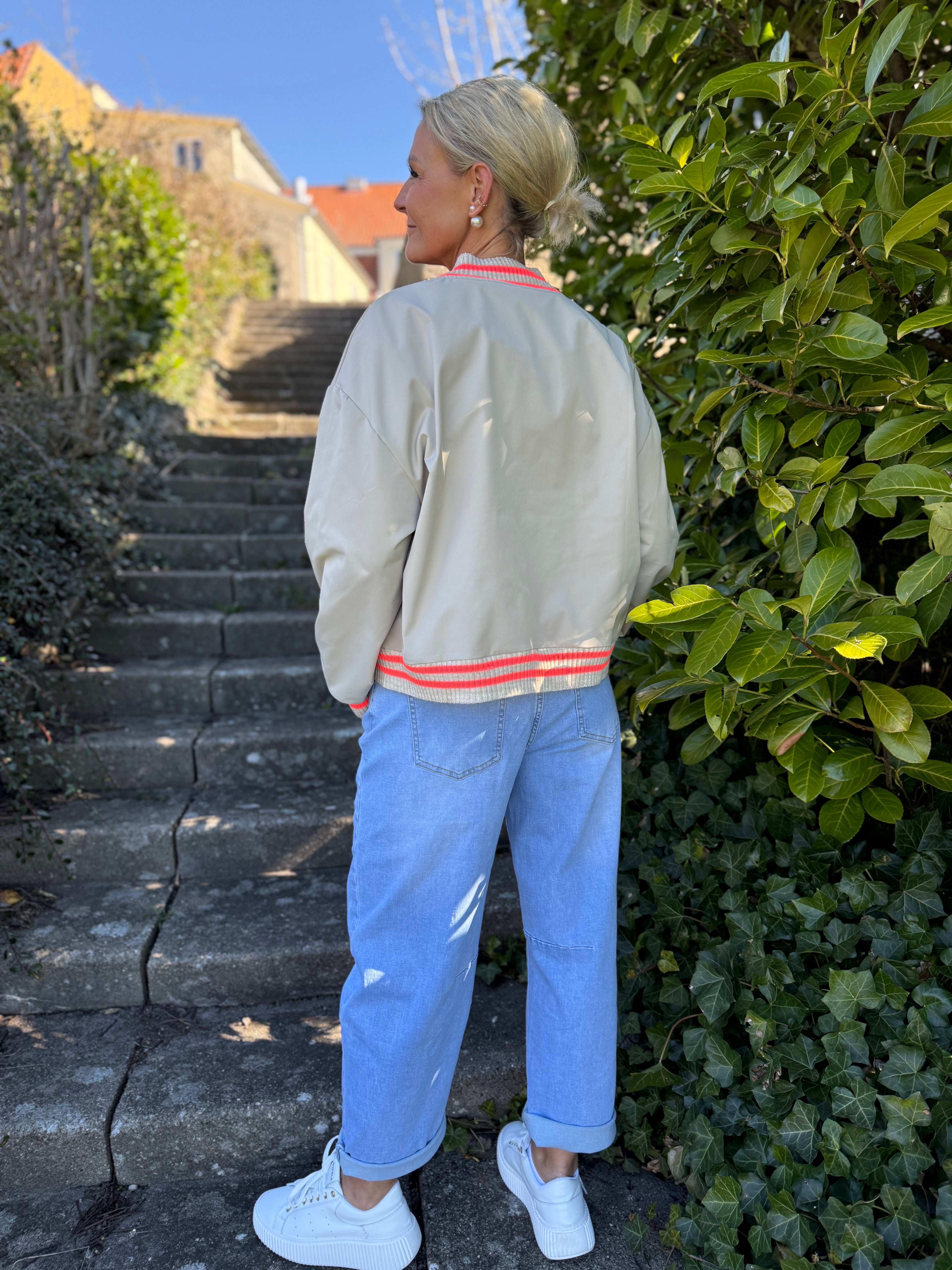 Sandy Bomber Jacket - Beige