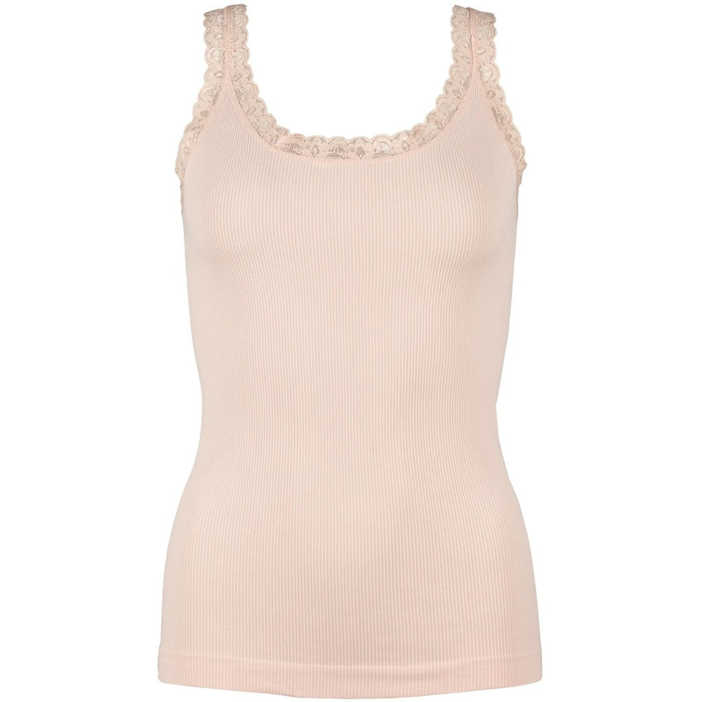 Frida Rib Top - Cipria