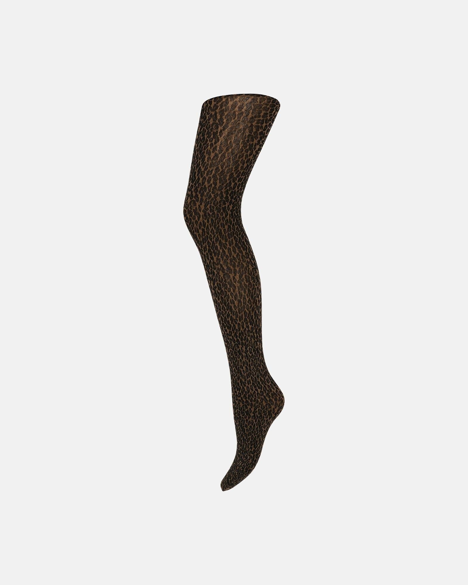 Tights leopard - Brun