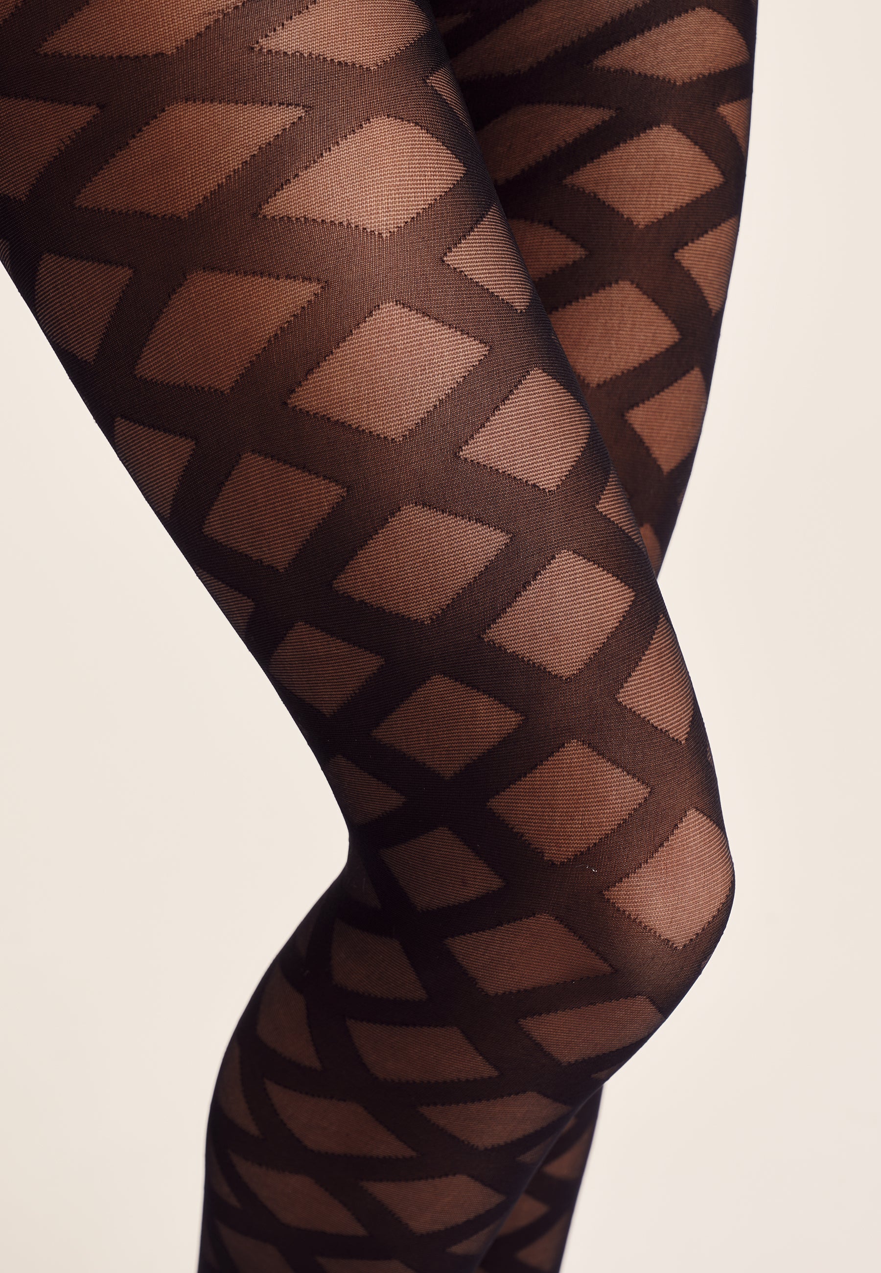 Tight pläd 30 Denier - Svart