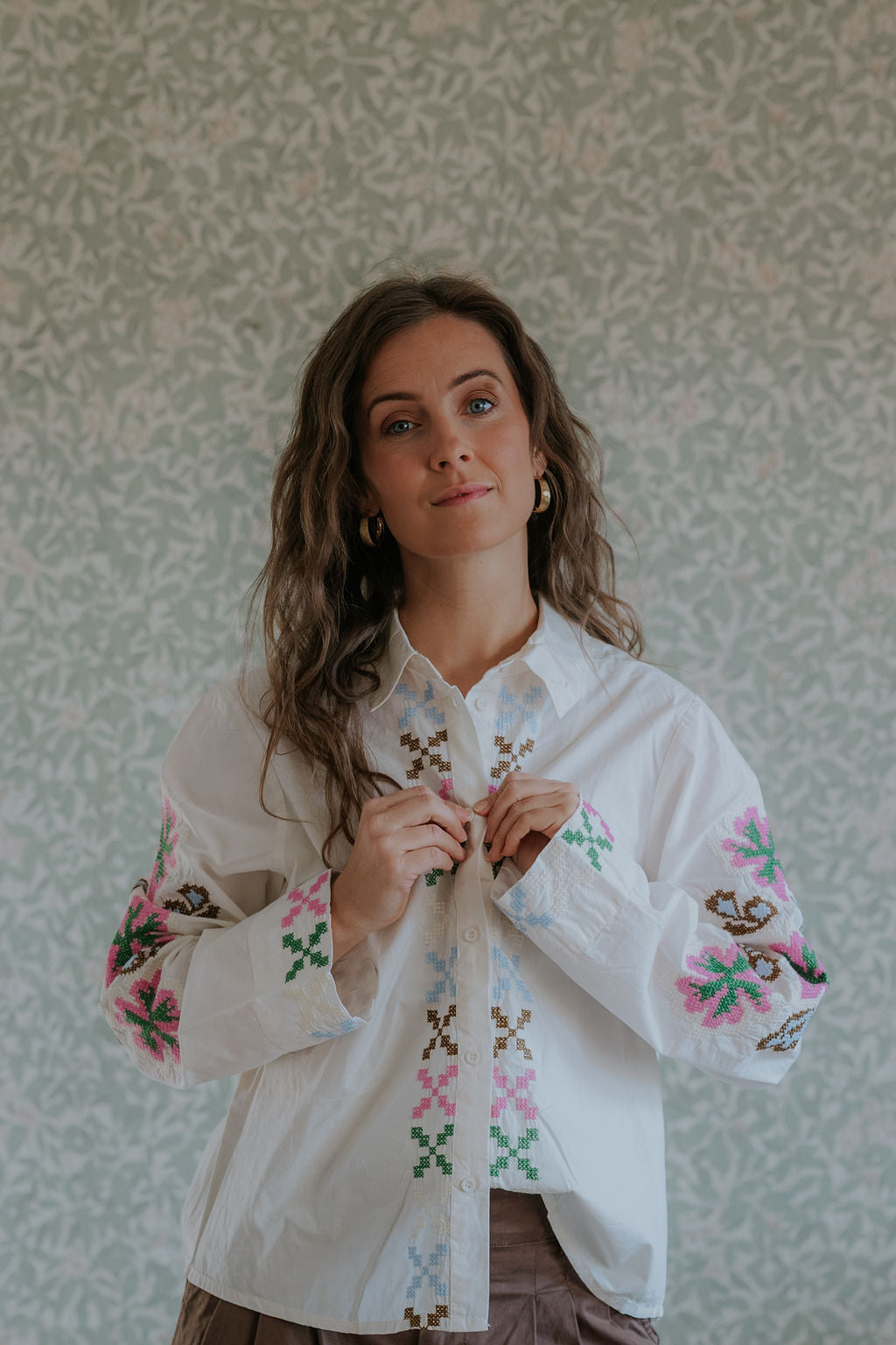 Breezy Shirt - Spring Gardenia