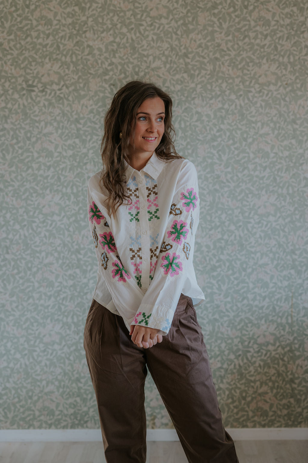 Breezy Shirt - Spring Gardenia