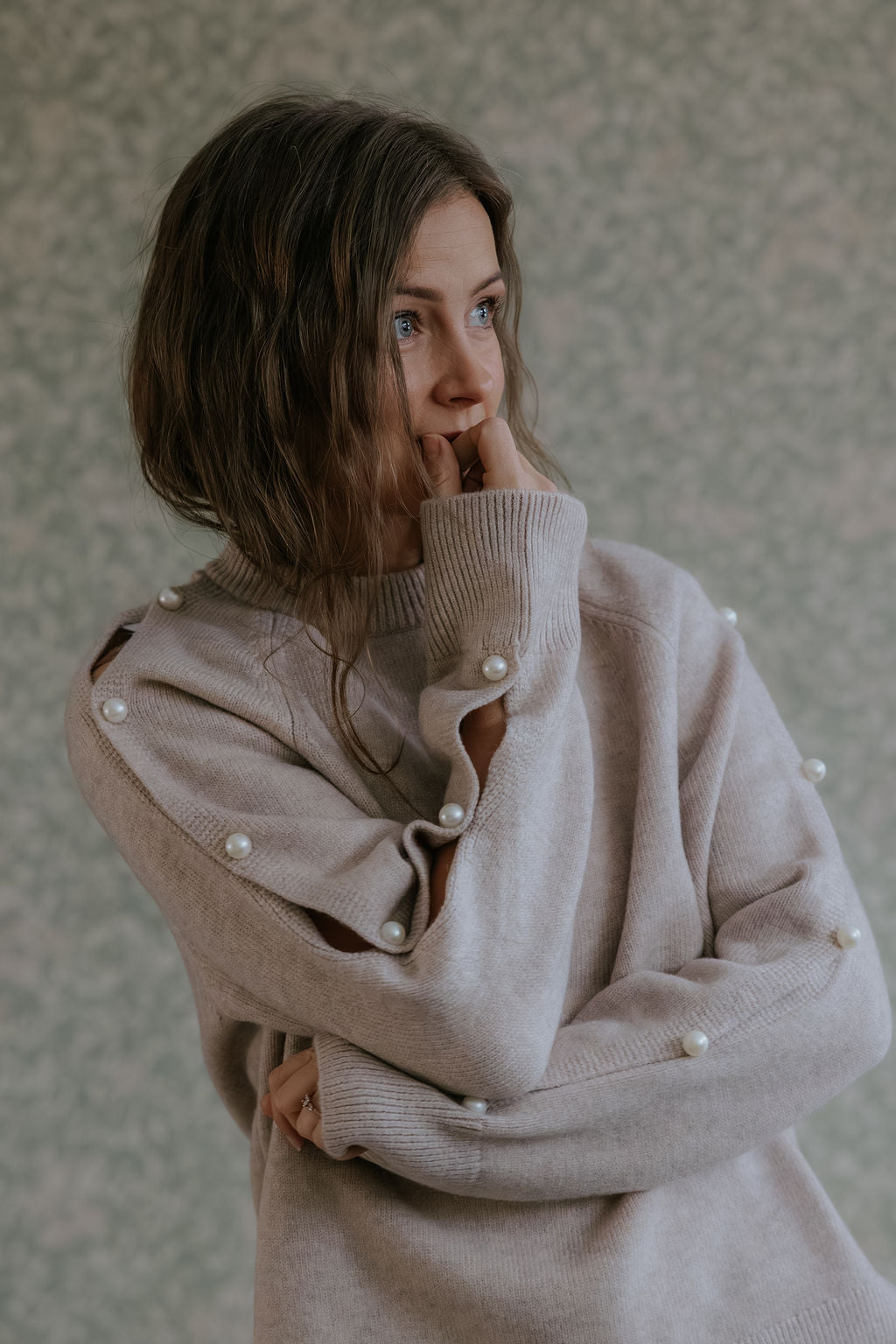 RowanCC Pearl Sleeve Knit - Bone