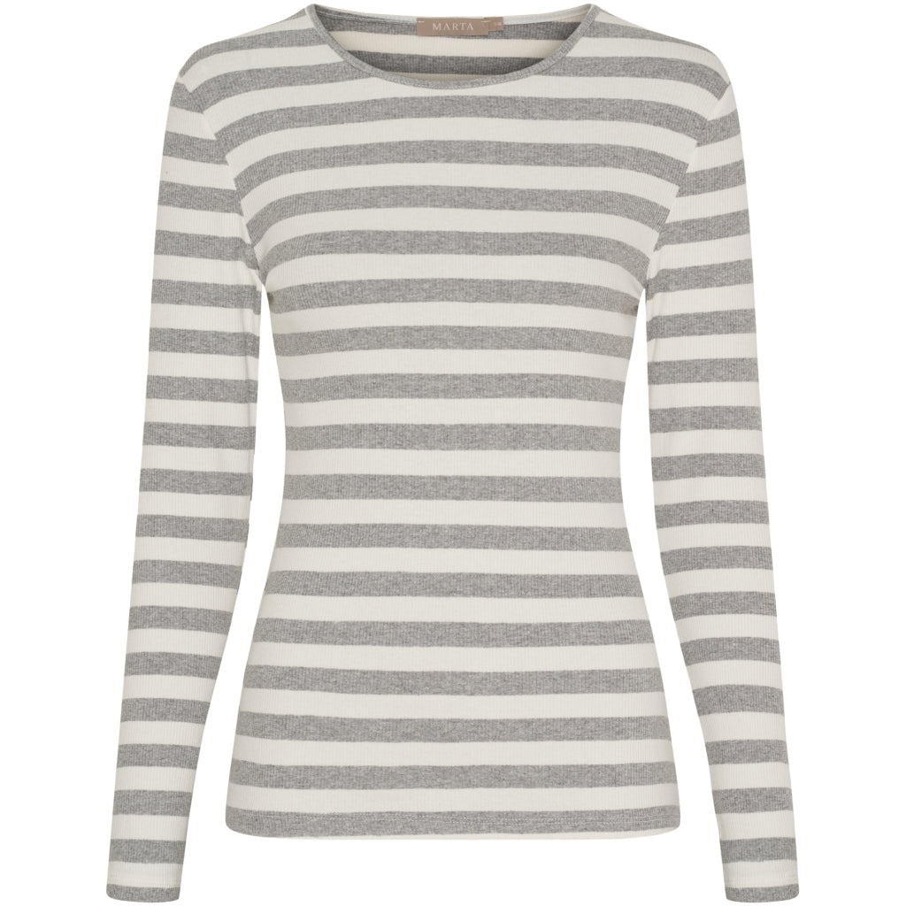 Begonia LS T-shirt - Gråmelerad