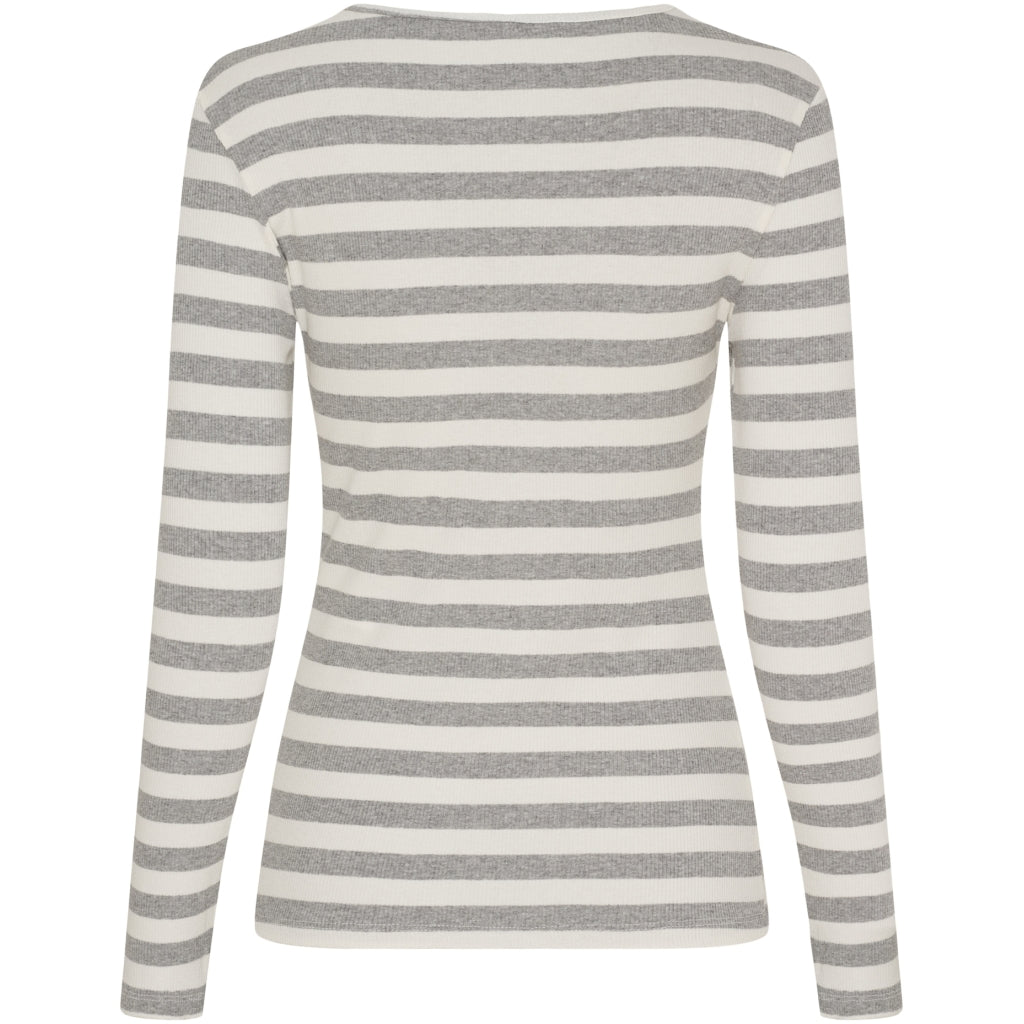 Begonia LS T-shirt - Gråmelerad